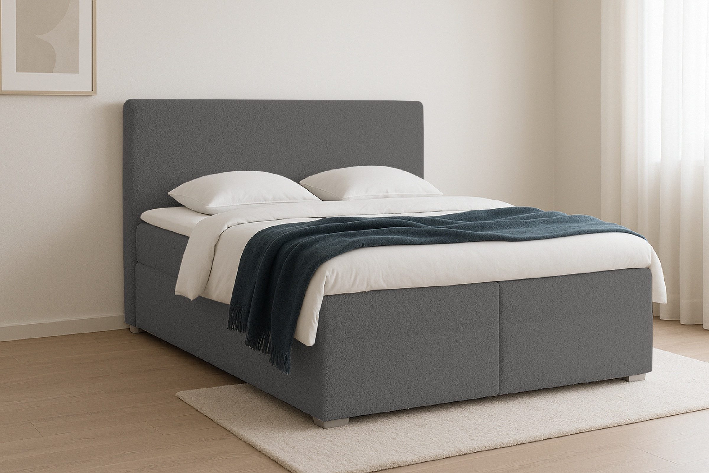 Deine Möbel 24 Boxspringbett BOUCLE Boxbett günstig online kaufen