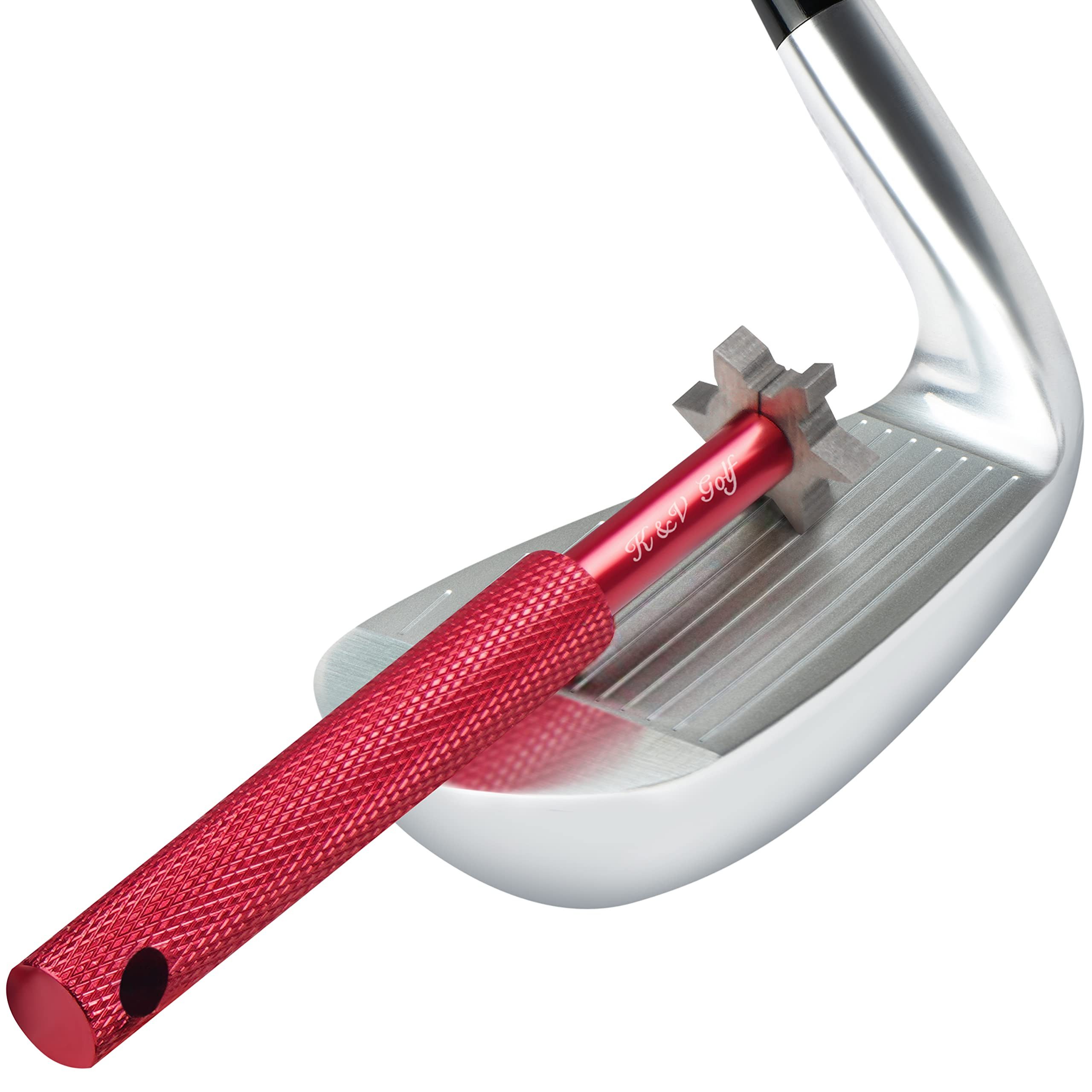 K&V GOLF Golf Schläger Groove Schärfer - Optimiert Backspin & Ballkontrolle Golftuch (Metall, 2.50x13.00 cm, 1-tlg)