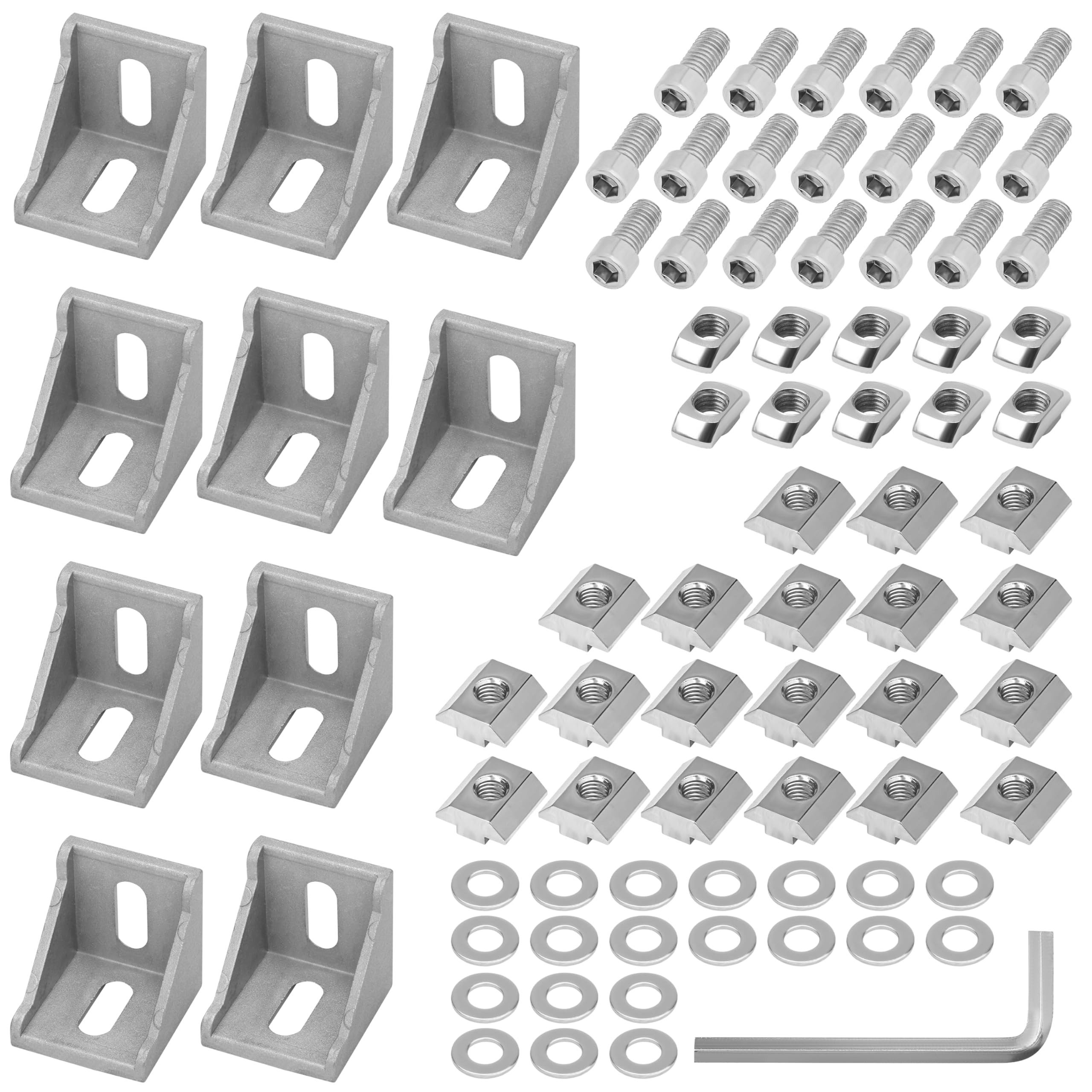 Dekoobjekt Belle Vous 81-tlgs Verbindungsstück & Eck-Winkelprofil Aluminium Set