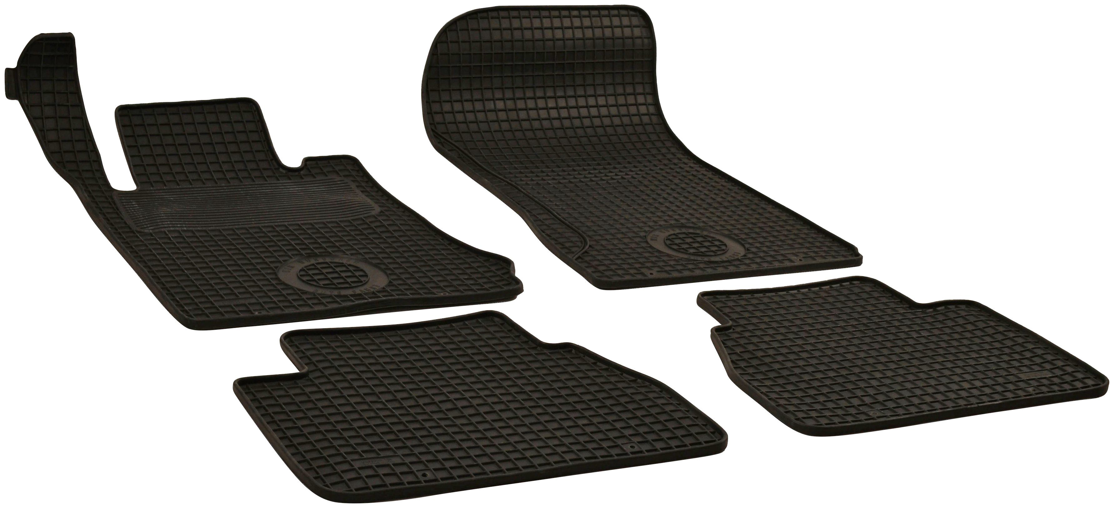 WALSER Passform-Fußmatten (4 St), für Mercedes E-Klasse Stufenheck, für  Mercedes-Benz E-Klasse (W211) 03/2002-03/2009 | Automatten