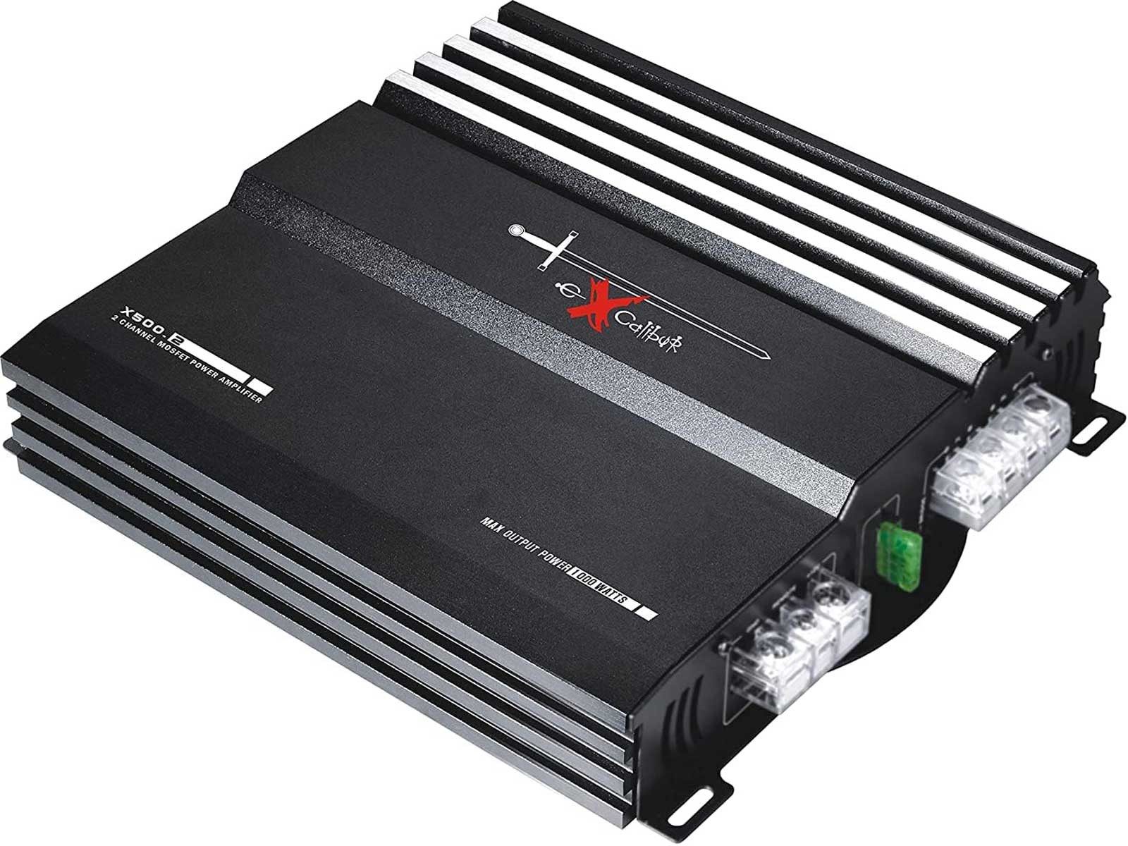 EXCALIBUR X500.2 MOSFET 2-Kanal Auto-Verstärker 1000 Watt Endstufe Verstärker (Anzahl Kanäle: 2)