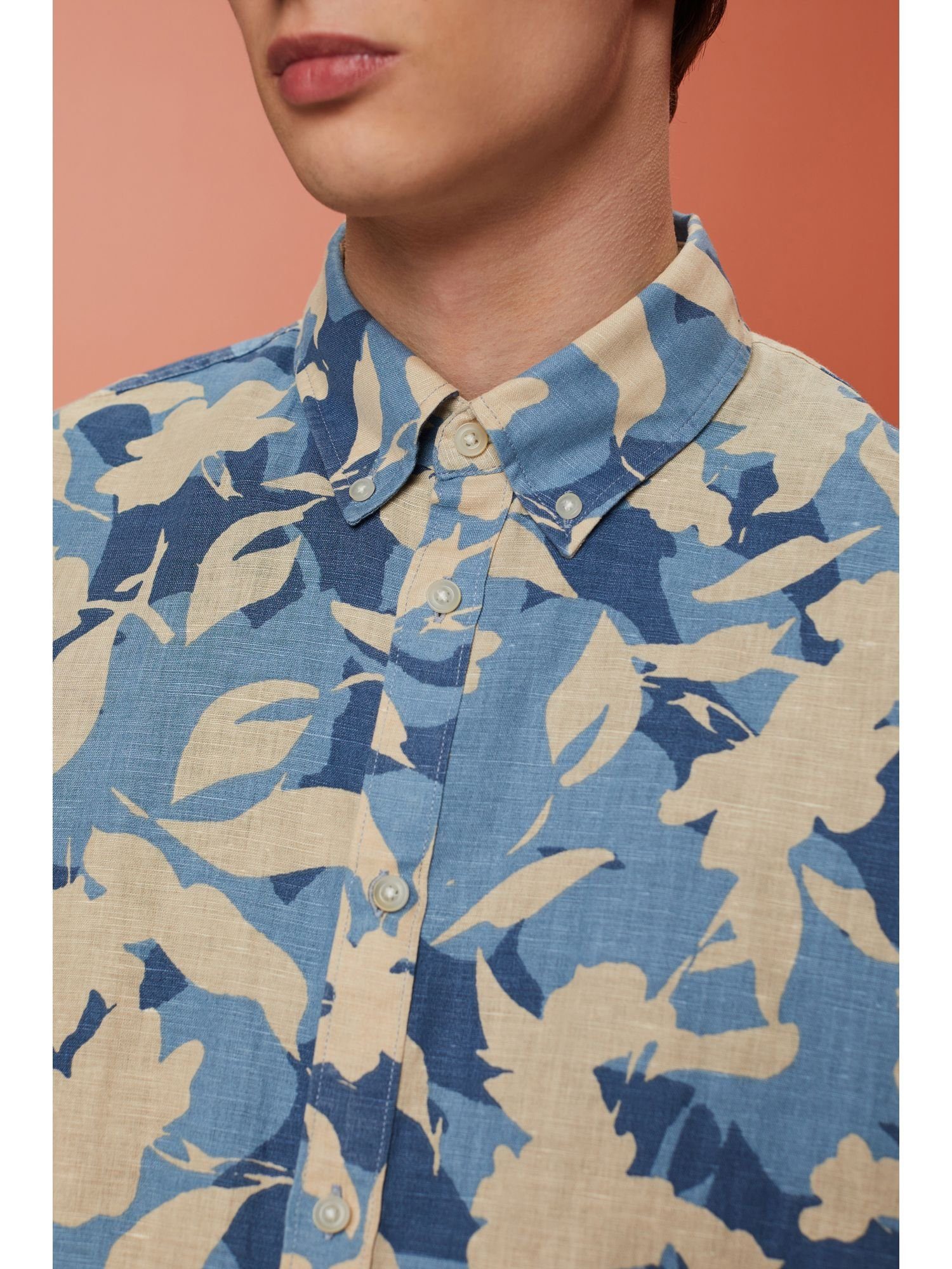 BLUE Langarmhemd woven Shirts Esprit