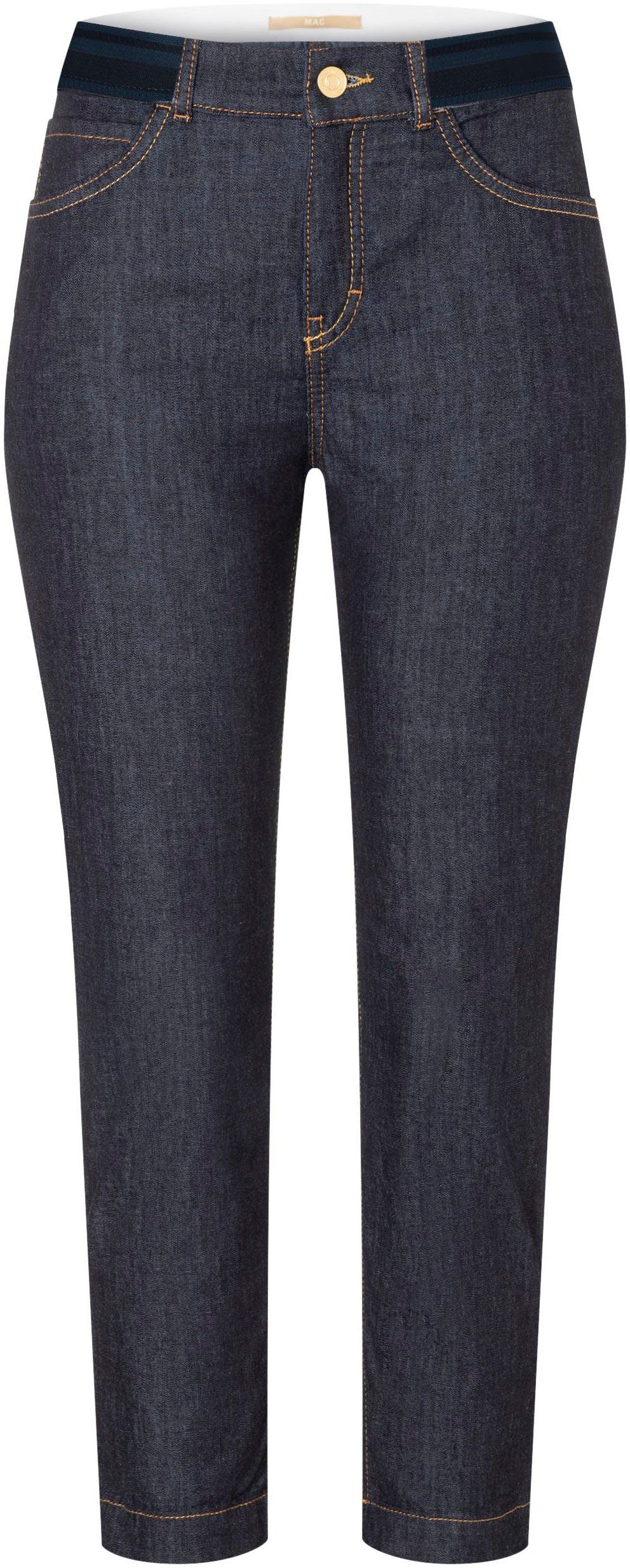 an mit 7/8-Jeans elastischem Slim MAC fashion Sport rinsed cropped der Bund Taille