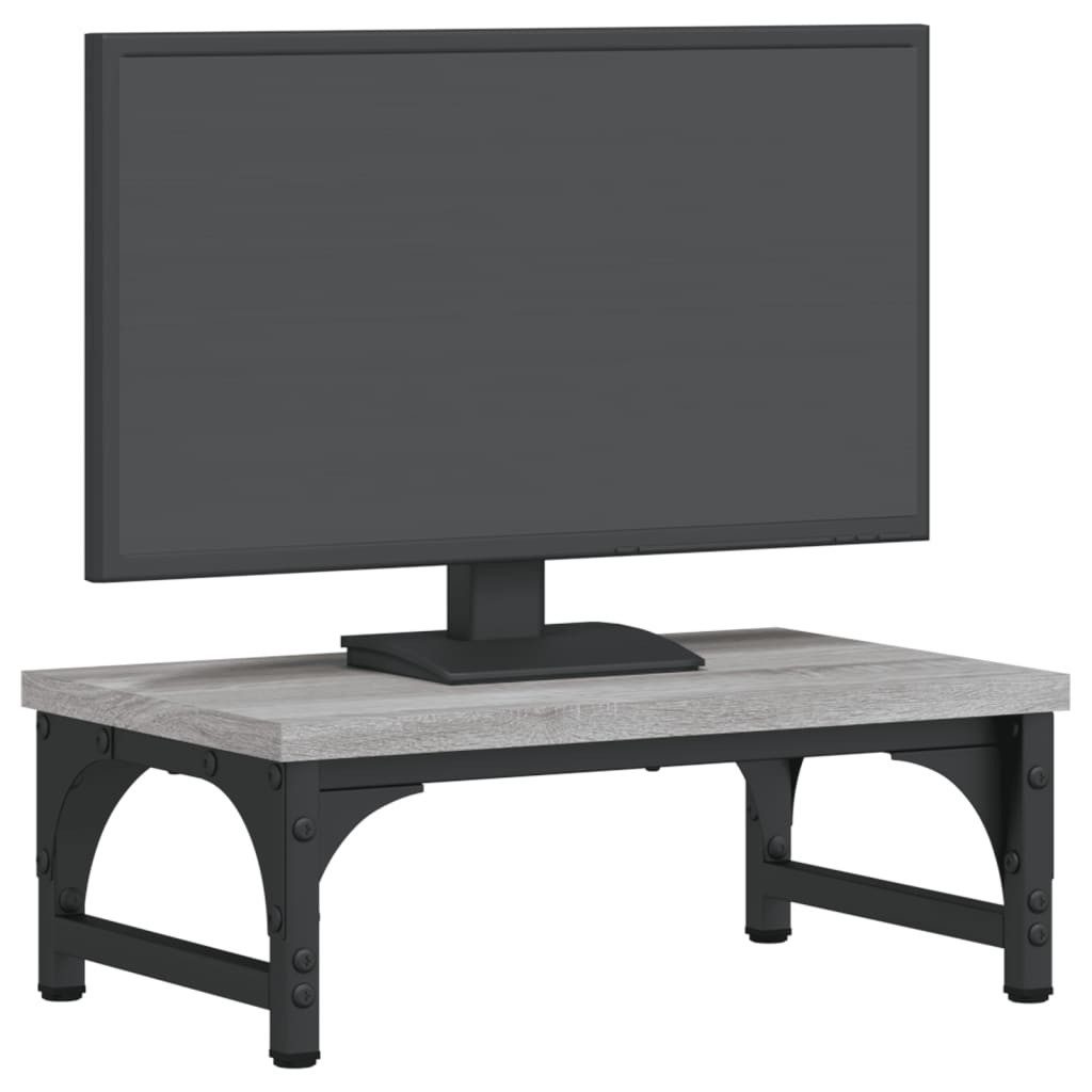 vidaXL Computertisch Monitorständer Grau Sonoma 37x23x14 günstig online kaufen