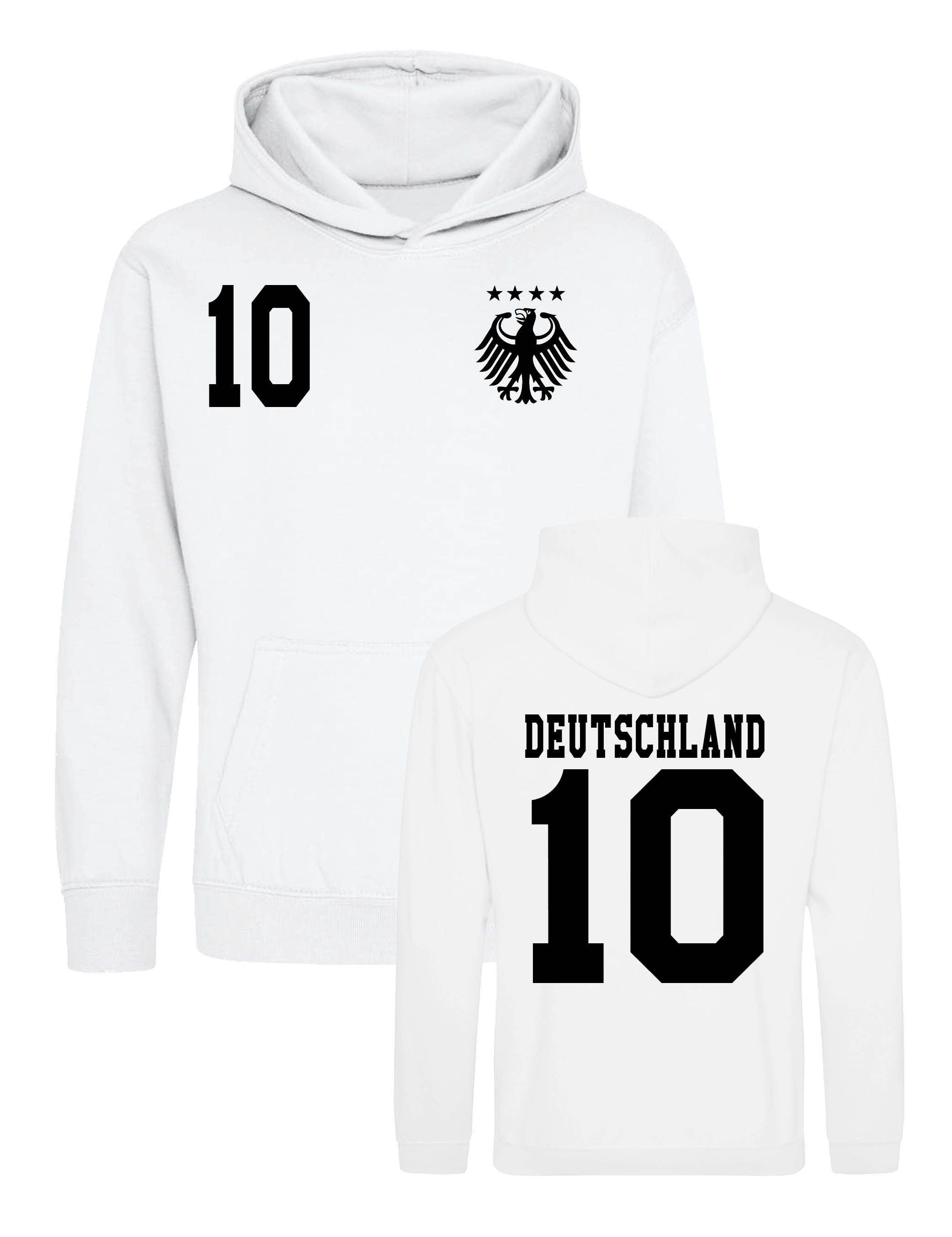 Youth Designz Kapuzenpullover Kinder Hoodie Pullover "Deutschland" Aufdruck Fußball Jungen & Mädchen mit stylischen Aufdruck für Jungen und Mädchen ein Statement setzen