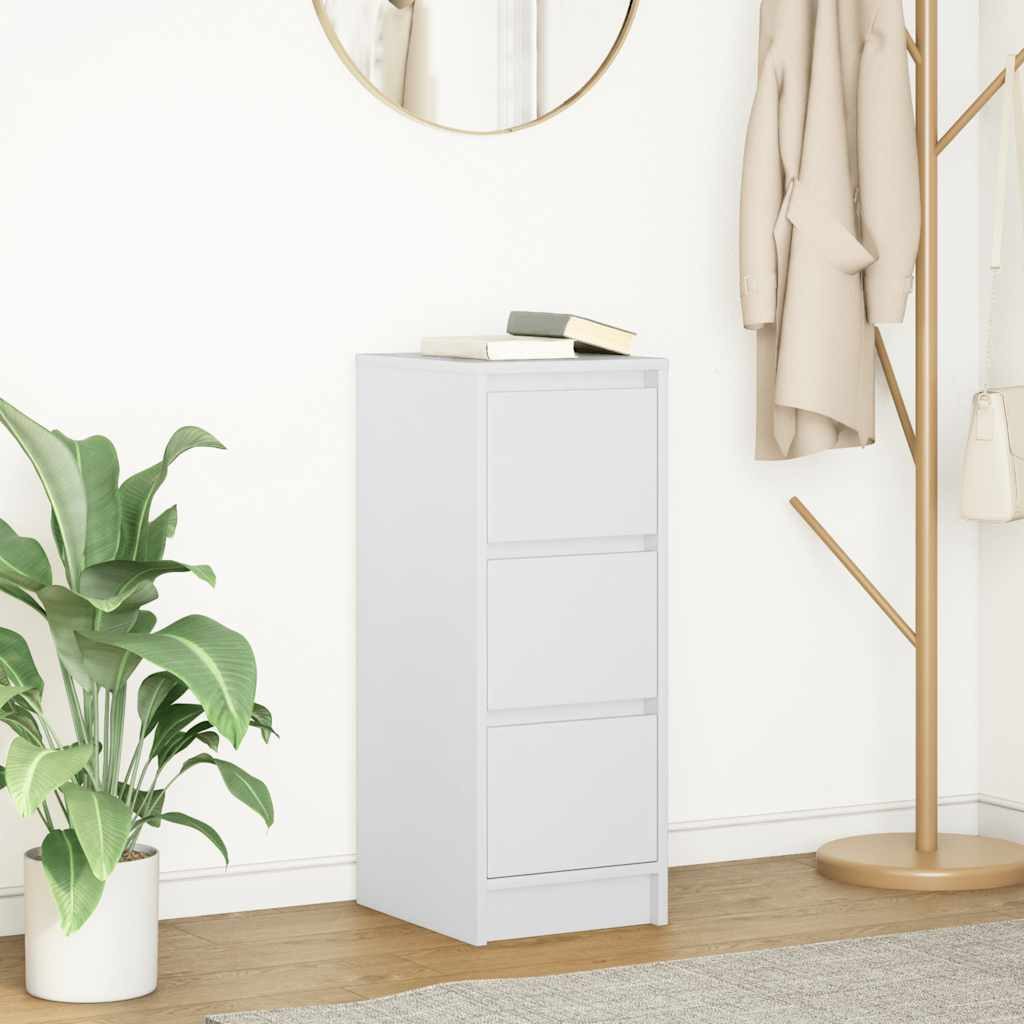 vidaXL Sideboard Sideboard Weiß 29,5x34x76 cm Holzwerkstoff (1 St)