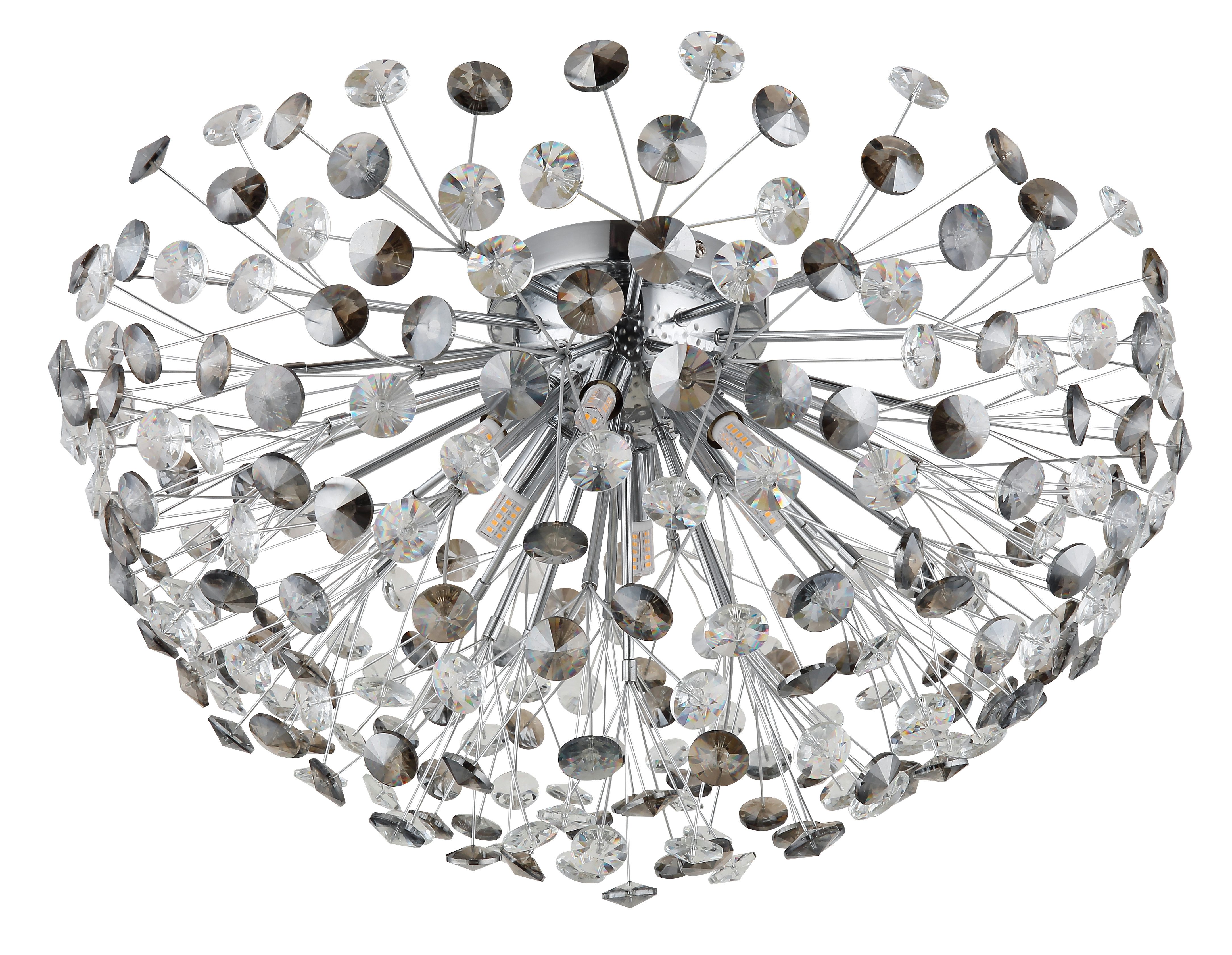 GLOBO LIGHTING Deckenleuchte KATRINA, LED fest integriert, Warmweiß, Deckenlampe Wohnzimmer-Leuchte Schlafzimmer-Leuchte Flur Küche