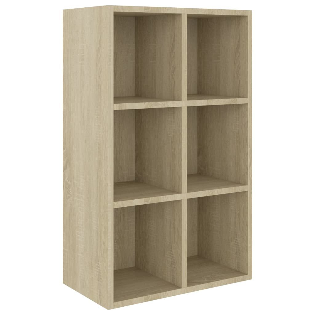 vidaXL Bücherregal 66 x 30 x 98 cm Standregal Bücherregal Regalschrank Sideboard Sonoma E