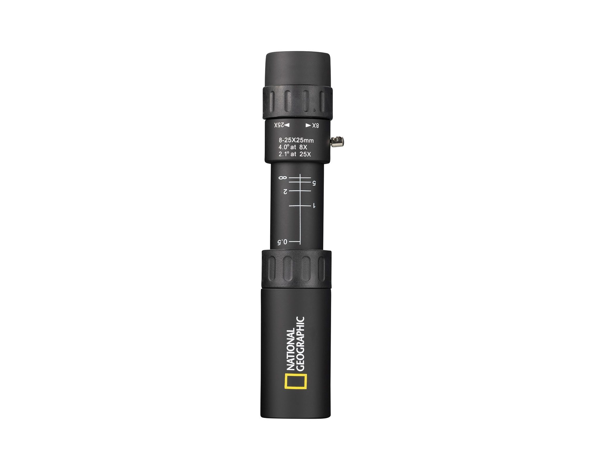 NATIONAL GEOGRAPHIC Camping Monokular Fernglas Zoom 8-25x25 schwarz mit Tasche Monokular