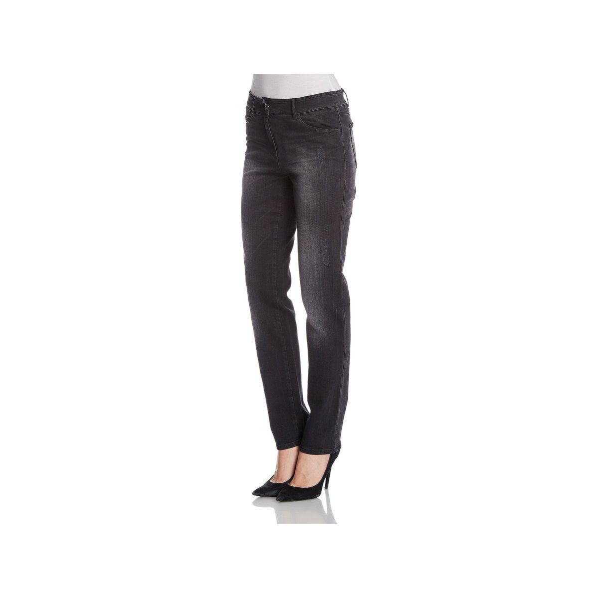 GERRY WEBER Straight-Jeans schwarz regular (1-tlg) | Straight-Fit Jeans