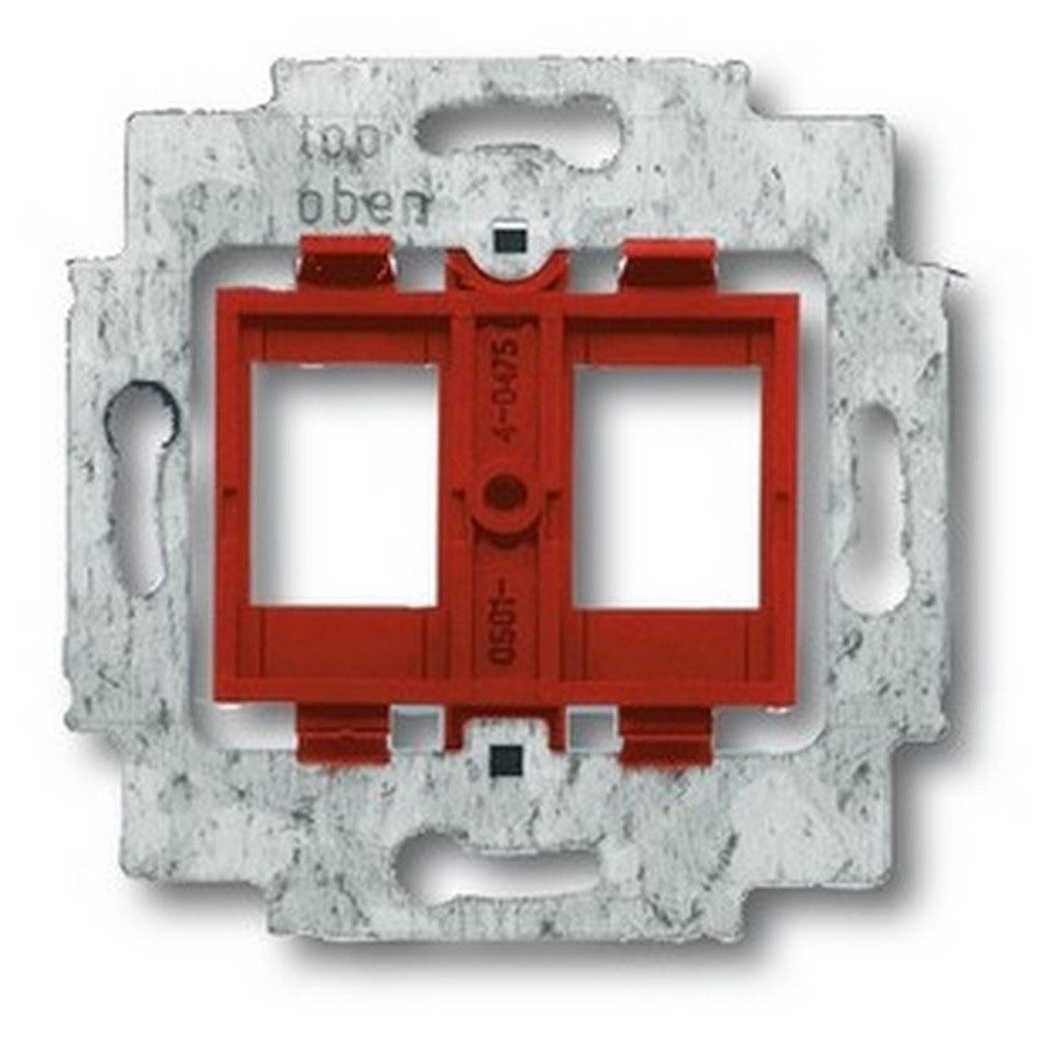 Busch-Jaeger Schalter, Einsatz Mod-Jack 2f rot matt Schraubbefestigung