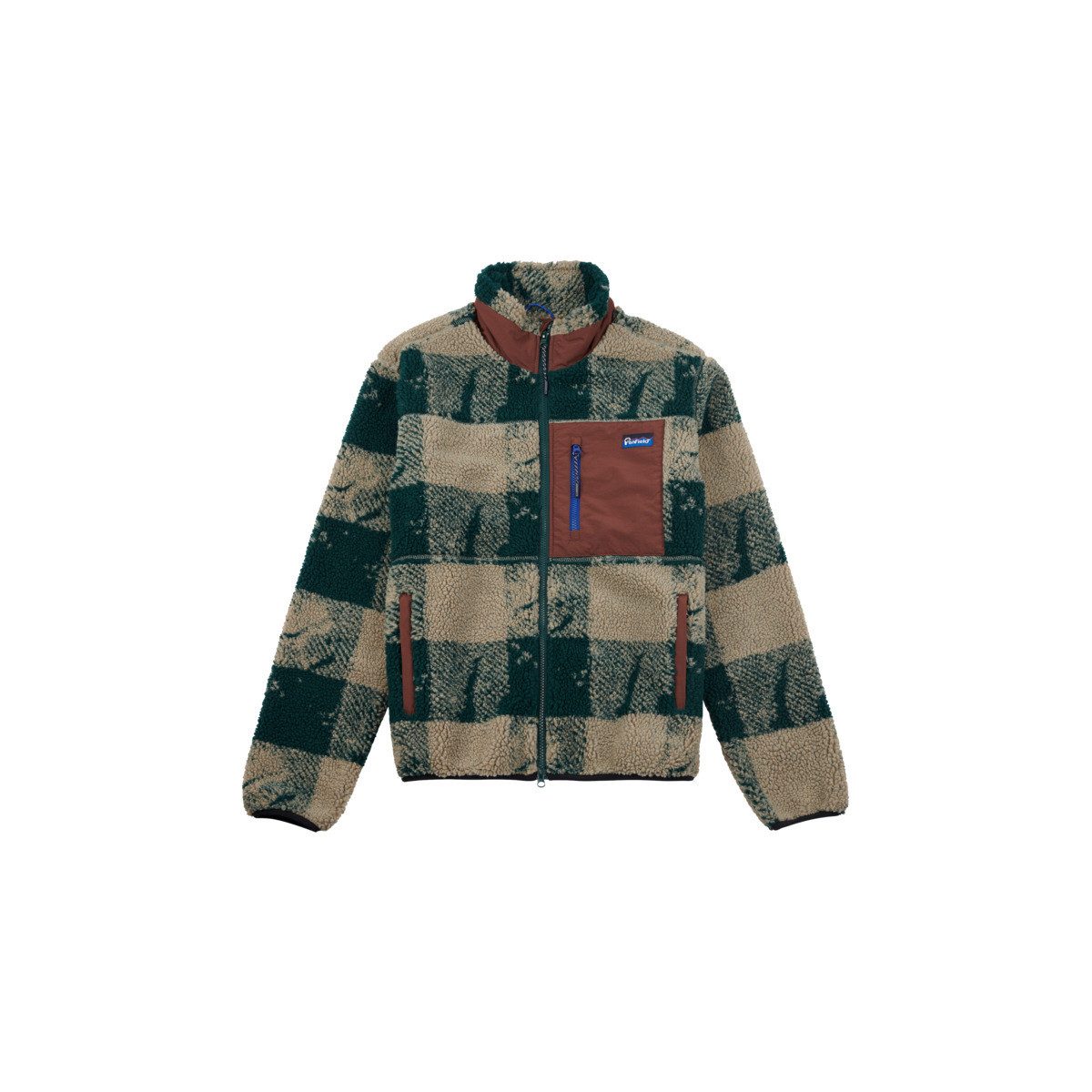 PENFIELD Fleecejacke Textured Check Mattawa Herren Strickjacke, Übergangsjacke, Sweatjacke, Outdoorjacke, Wanderjacke