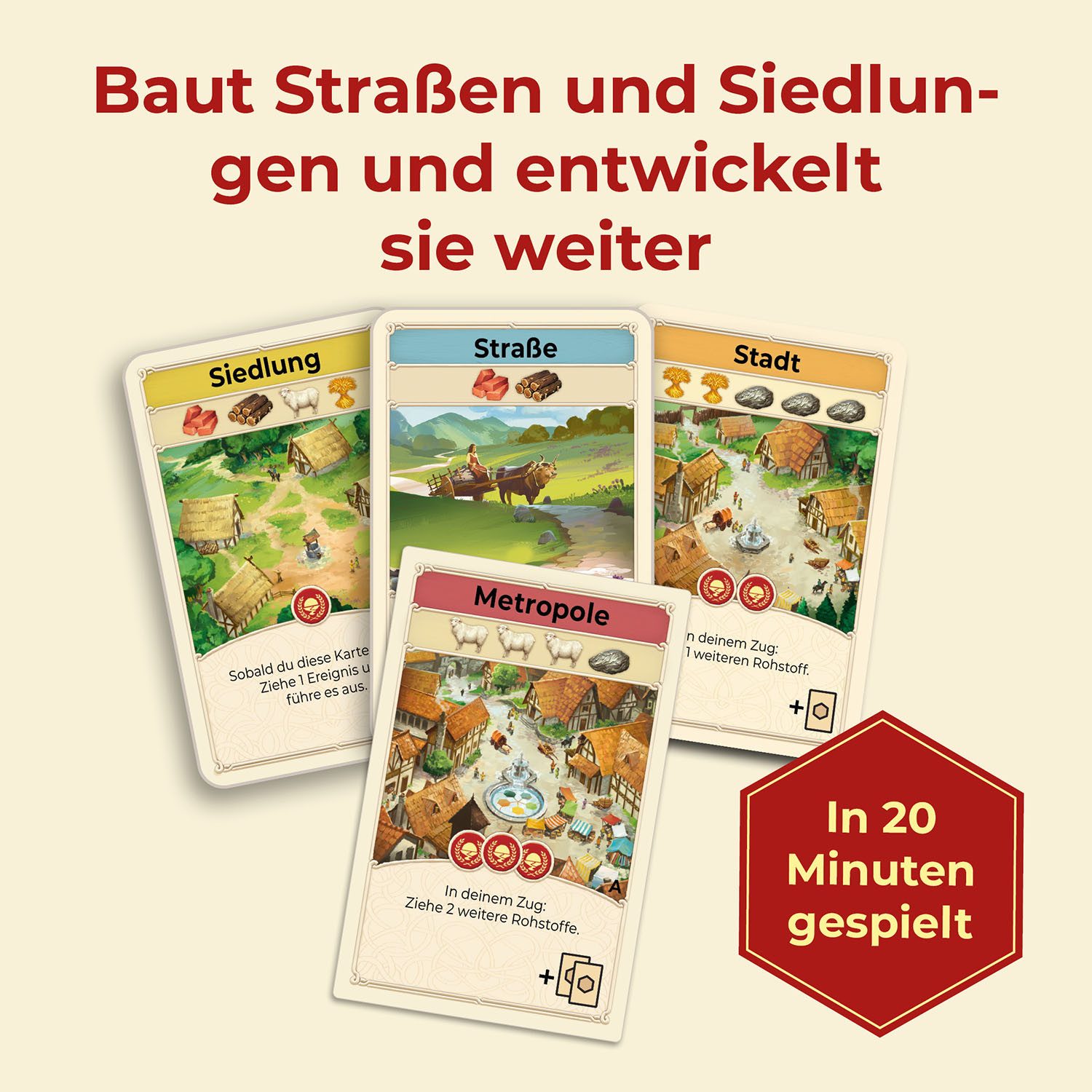 Kosmos Spiel CATAN Das Kartenspiel, Strategiespiel, Made in Germany