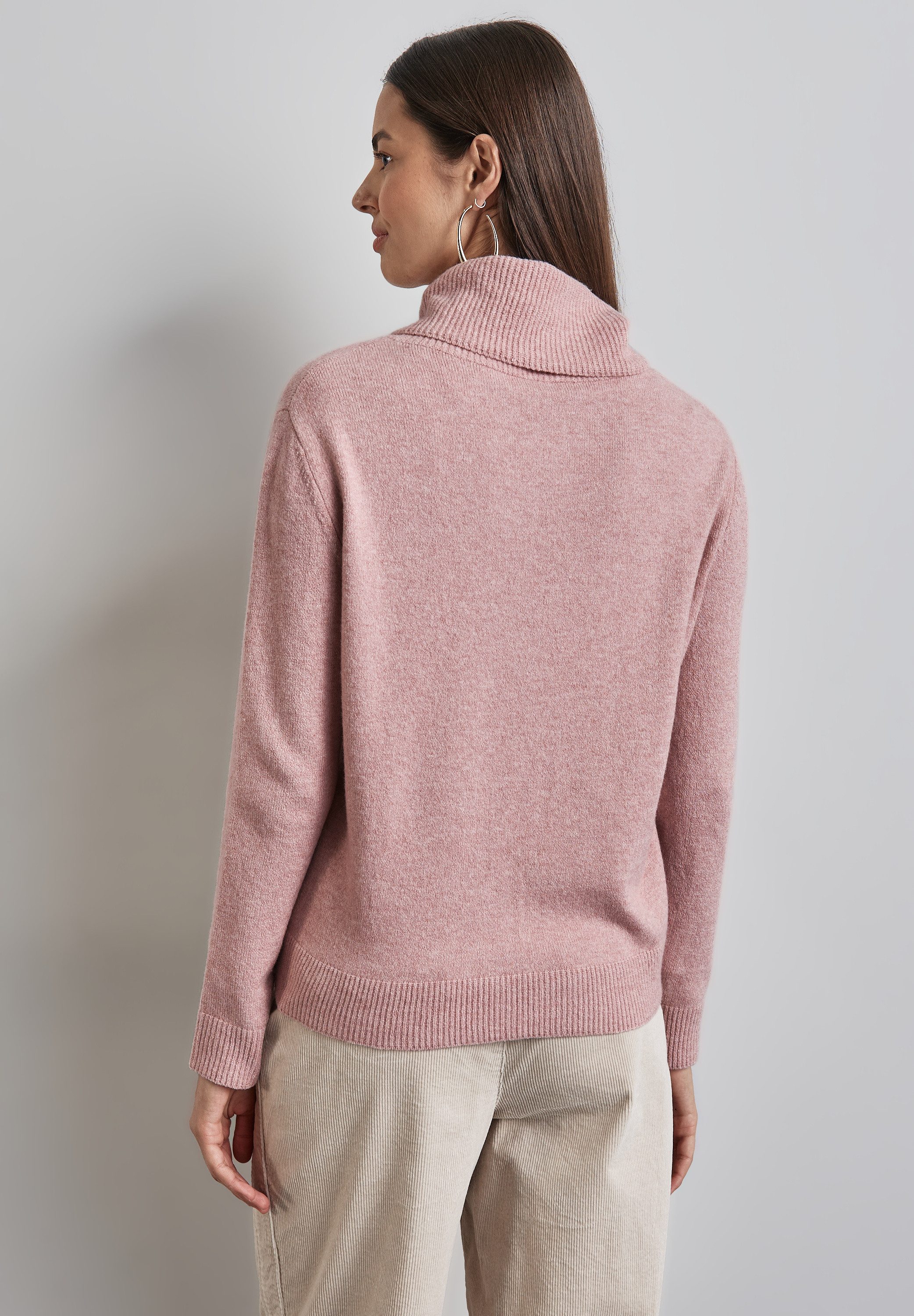 STREET ONE Rollkragenpullover im soften Baumwoll-Mix