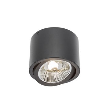SpectrumLED Aufbauleuchte LED Chloe AR111 GU10 schwenkbar schwarz Deckenleuchte IP20 max. 35W, ohne Leuchtmittel