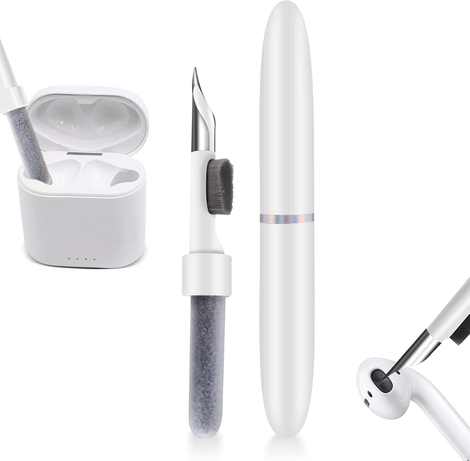 FELIXLEO Reinigungsstift Bluetooth-Kopfhörer Ohrhörer-Reinigungswerkzeug Kopfhörer