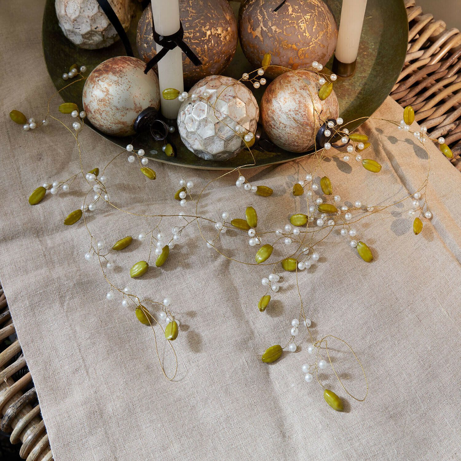 Mirabeau Girlanden Girlande Kelira gold/creme