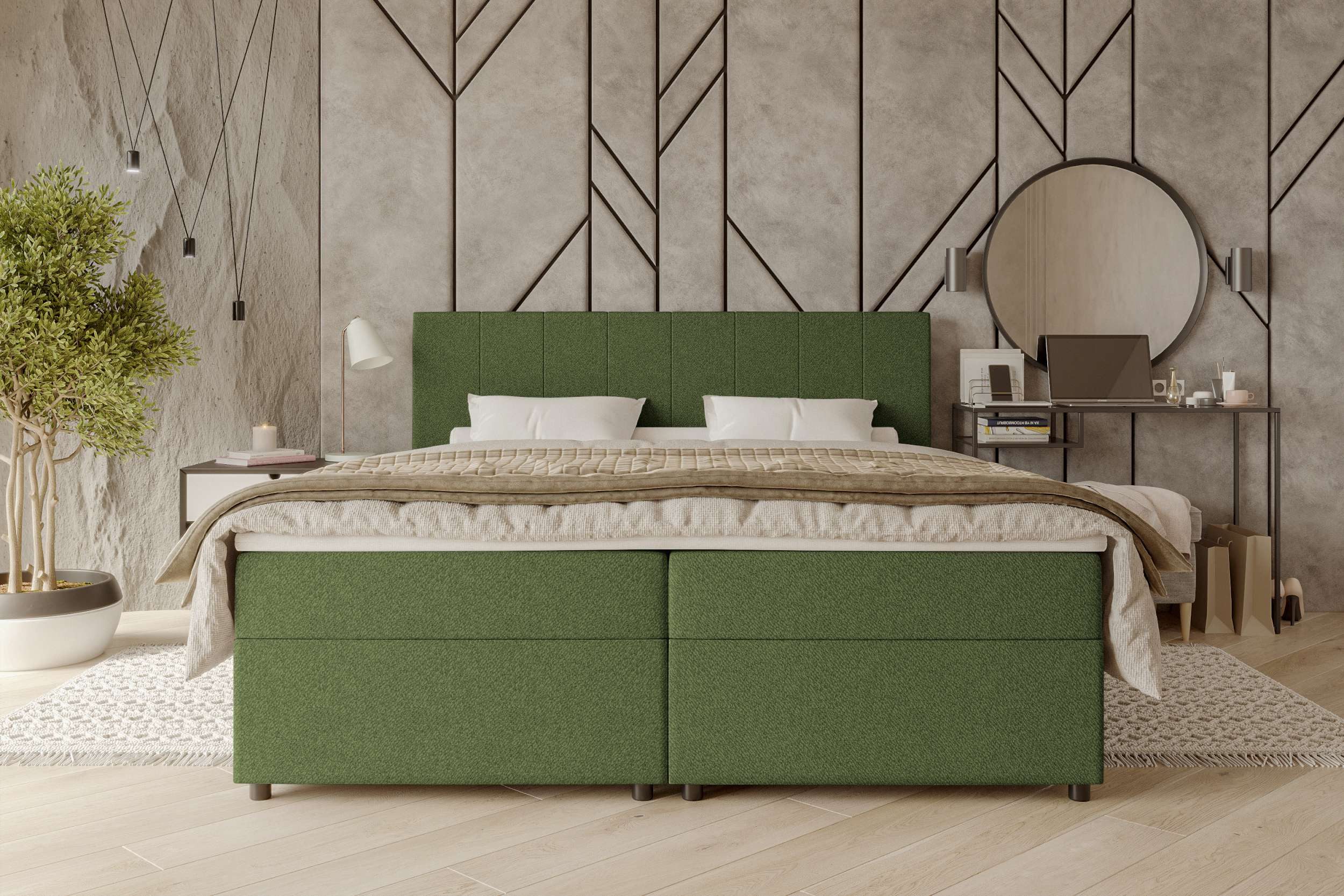 99rooms Boxspringbett Kira (Schlafzimmerbett, Bett), 140/160/180x200 günstig online kaufen