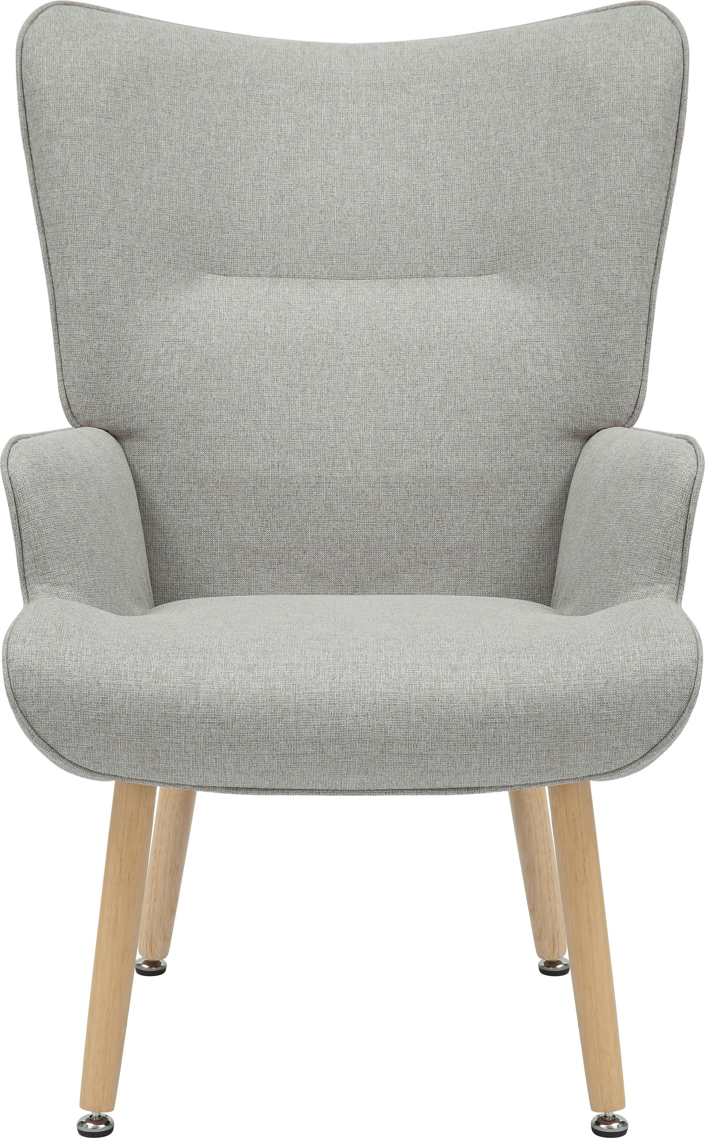 INOSIGN Relaxsessel KEADY, Hochlehnsessel, TV-Sessel, Relaxsessel, Ohrensessel mit stabilem Echtholzgestell