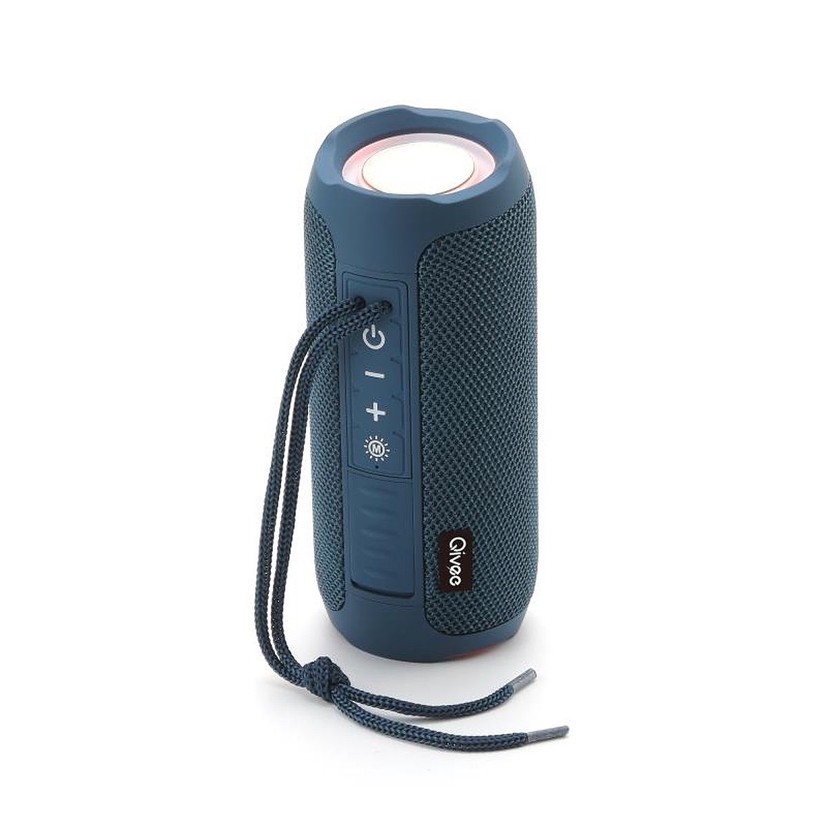 M2-Tec Tragbare Musikbox Soundbox Bluetooth-Lautsprecher (10 W, Bluetooth, vielseitige Konnektivität, IPX4-Schutzklasse) blau