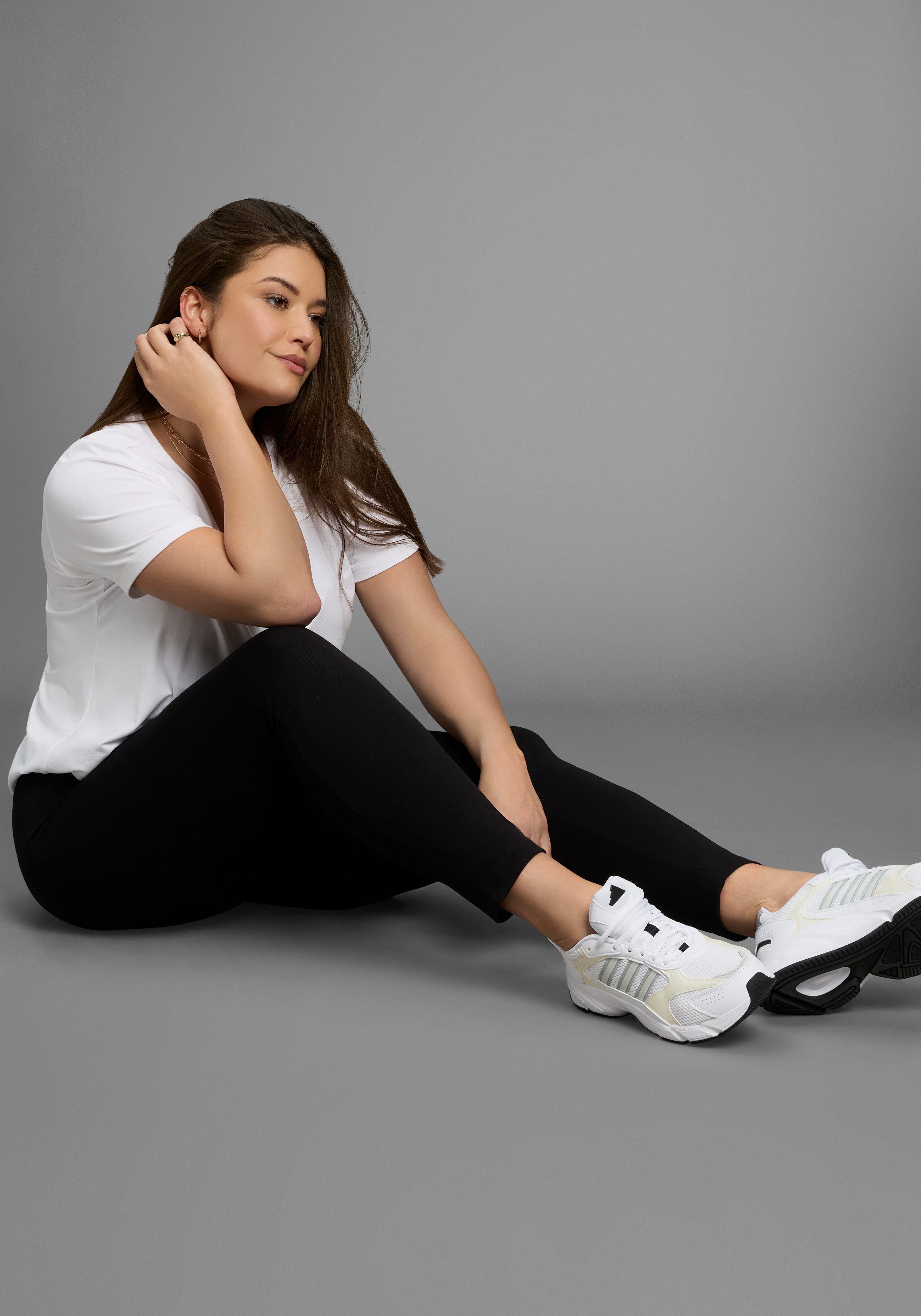 Laura Scott CURVE Leggings Große Größen mit dekorativen Details im Jeggings-Look – Bild 5 von 5