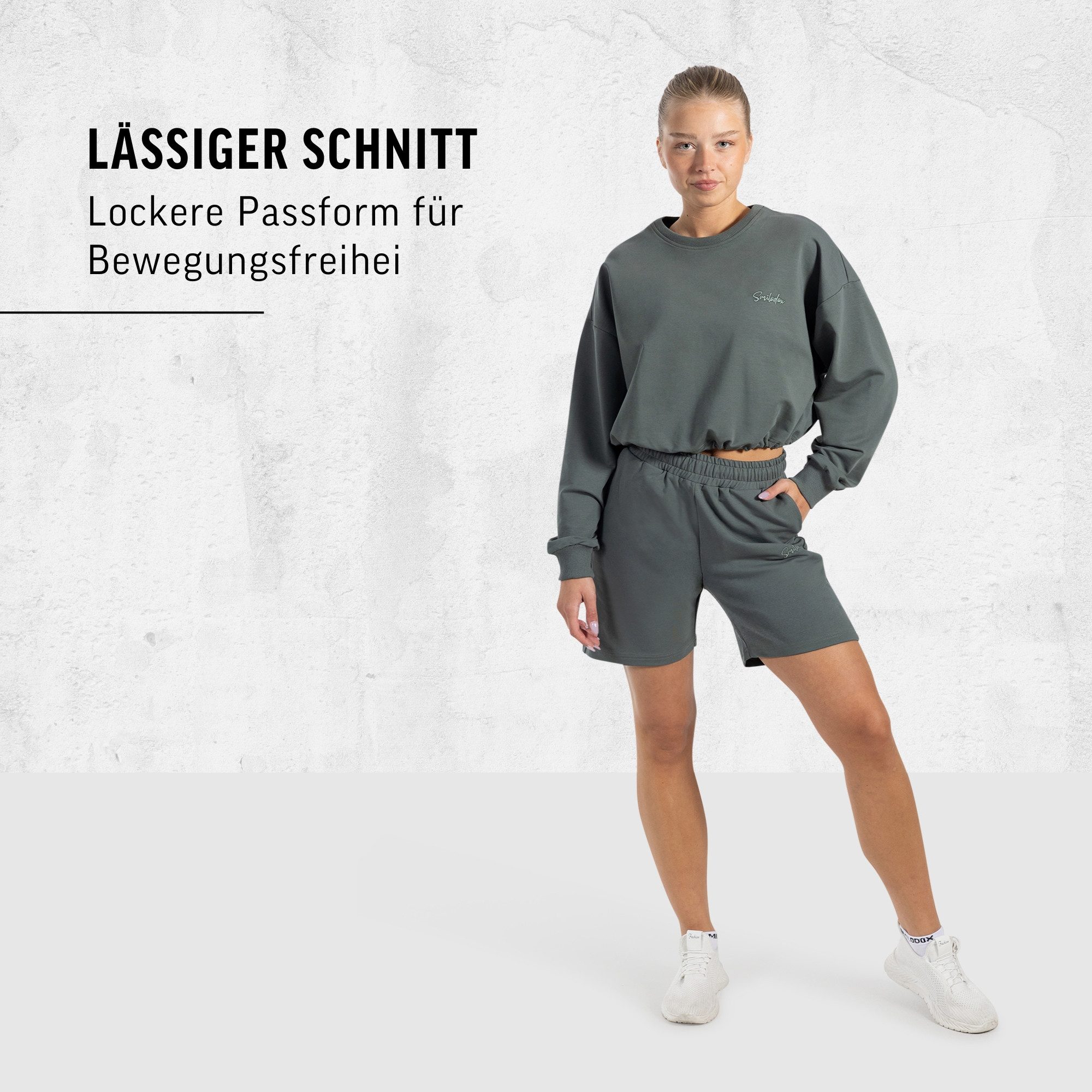 Smilodox Shorts Nurya, Bequeme Freizeithose, weiches Material, seitliche Taschen Elastischer Bund, Sommer Hose Alltag Homewear Sport entspannte Outfits