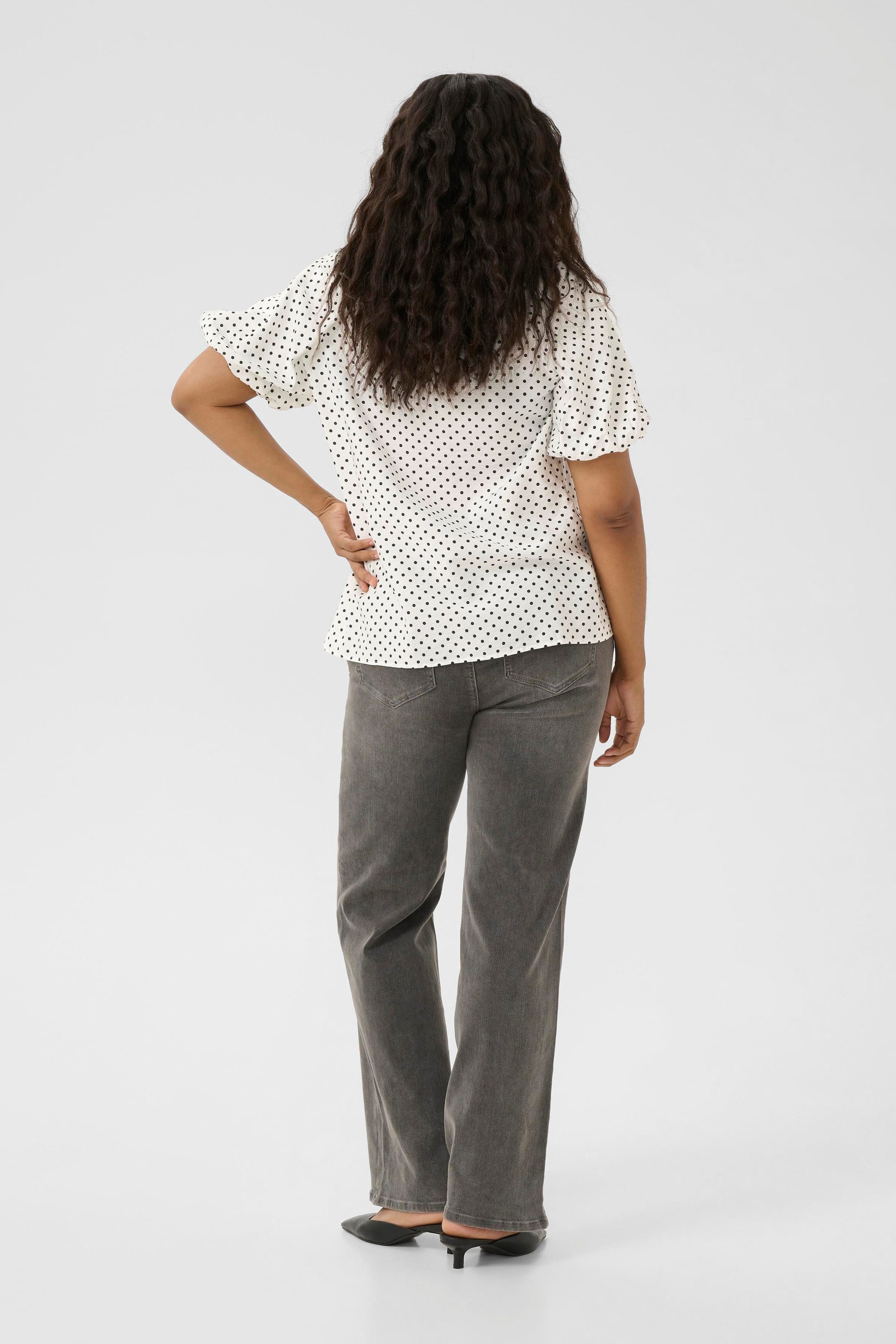 KAFFE Curve Kurzarmbluse Kurzarm-Bluse KCgina Große günstig online kaufen