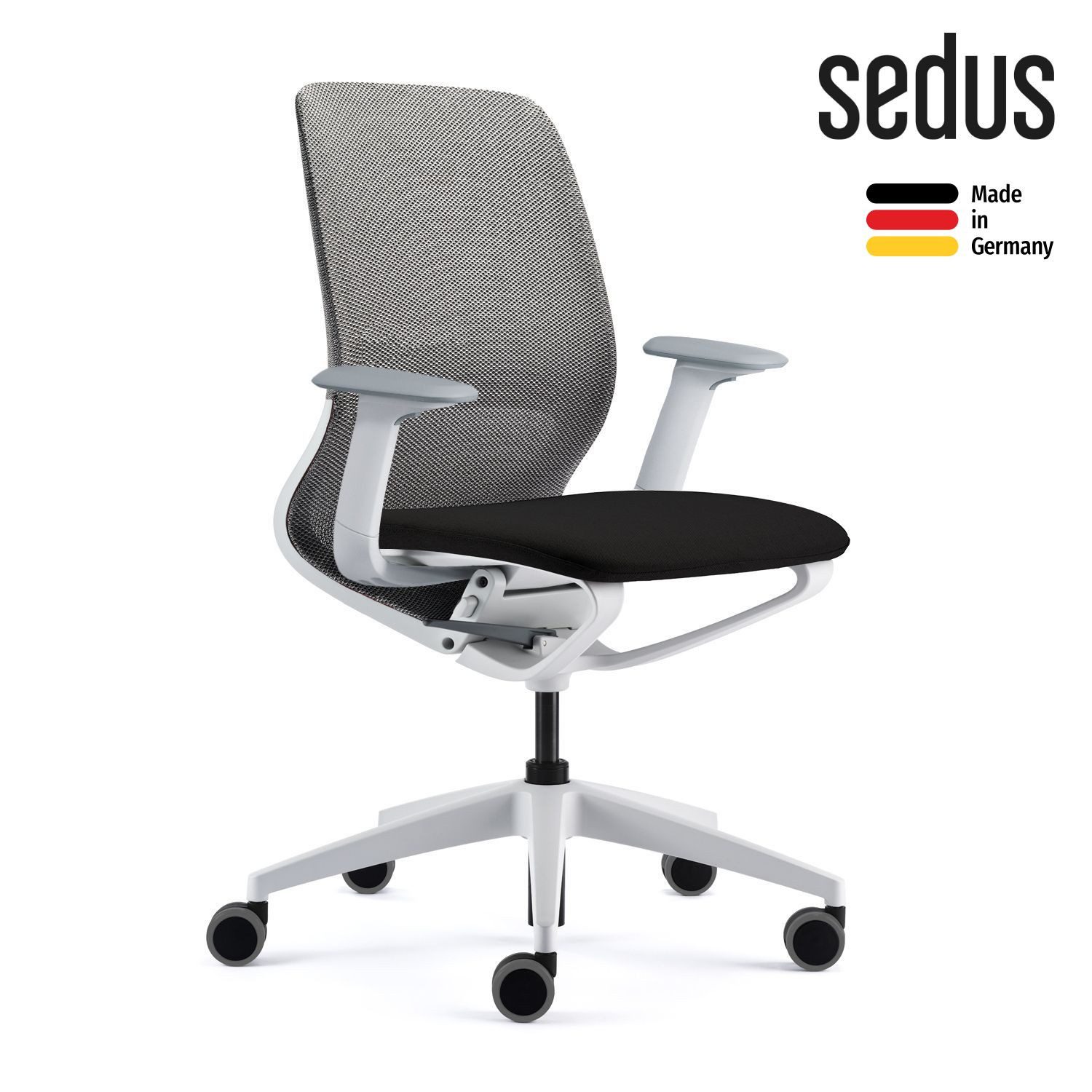 sedus Bürostuhl se:motion net (Made in Germany, 5 Jahre Garantie), Bürostuhl mit Synchronmechanik