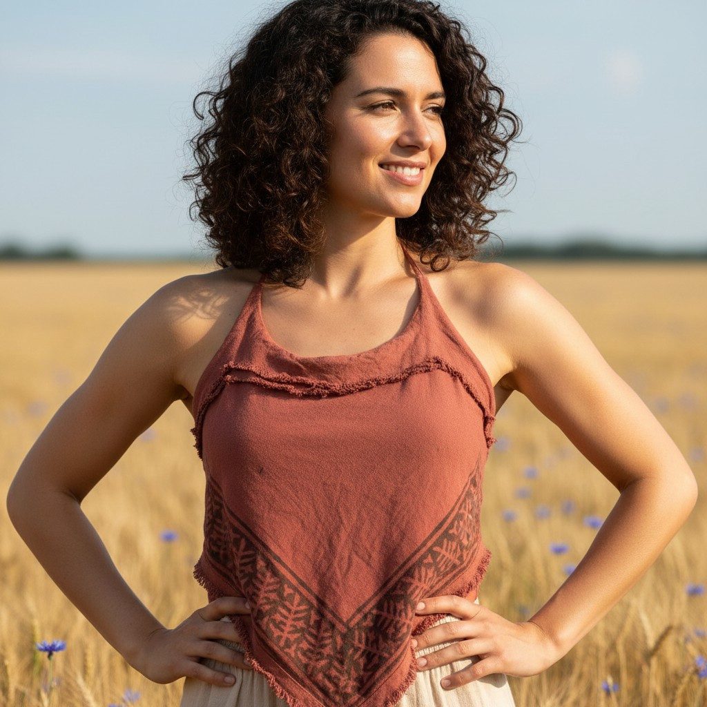 Guru-Shop T-Shirt Goa Top, Psytrance, bedrucktes Bandeau Top -.. Festival, günstig online kaufen