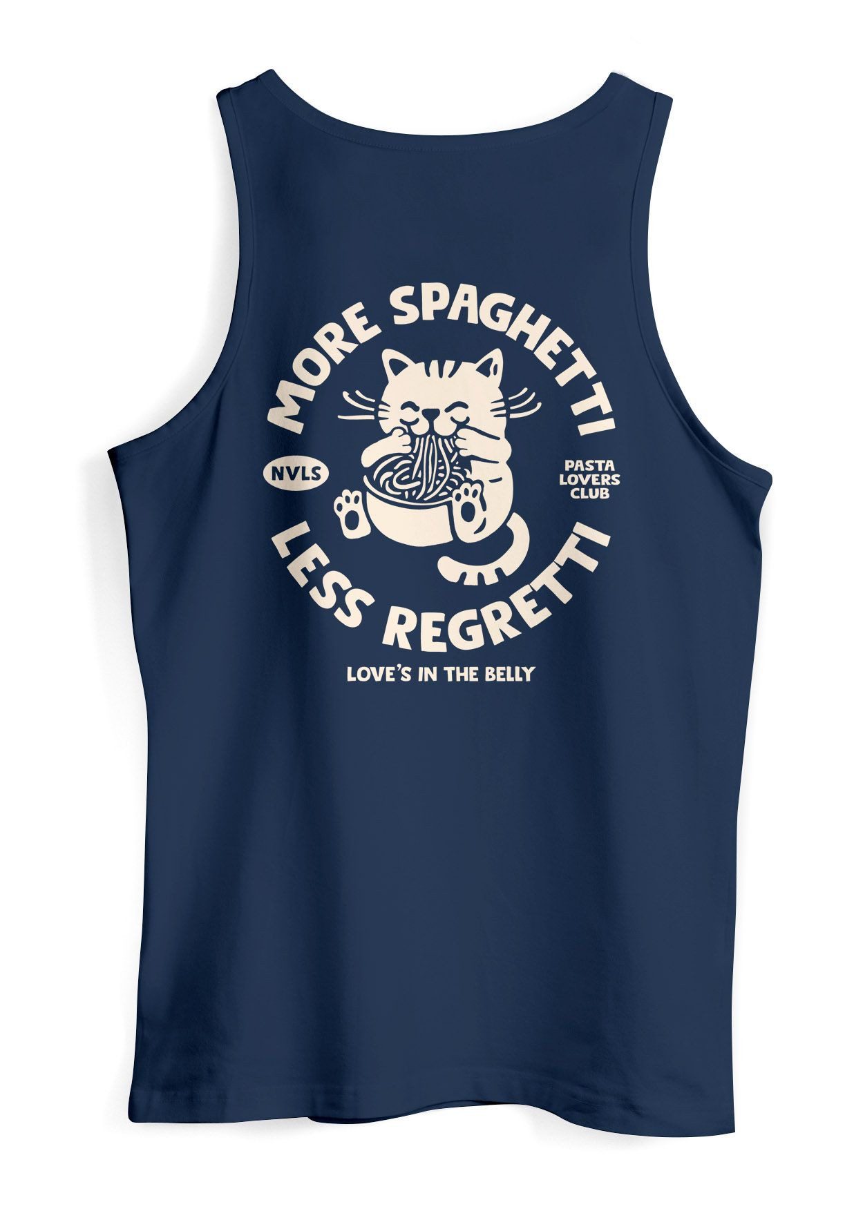 Neverless Tanktop Herren Tank-Top Katze Backprint günstig online kaufen
