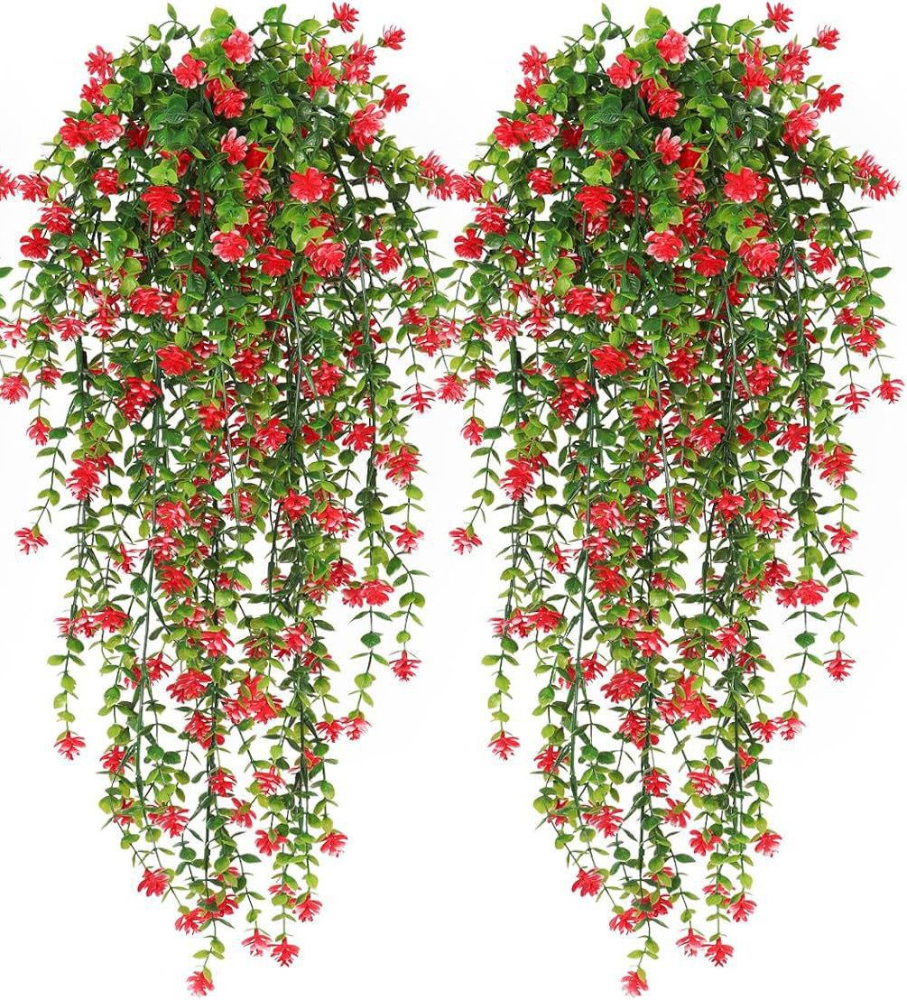 Kunstranke kunstblumen,Künstliche Hängepflanzen, Coonoor, ( 2 Stück