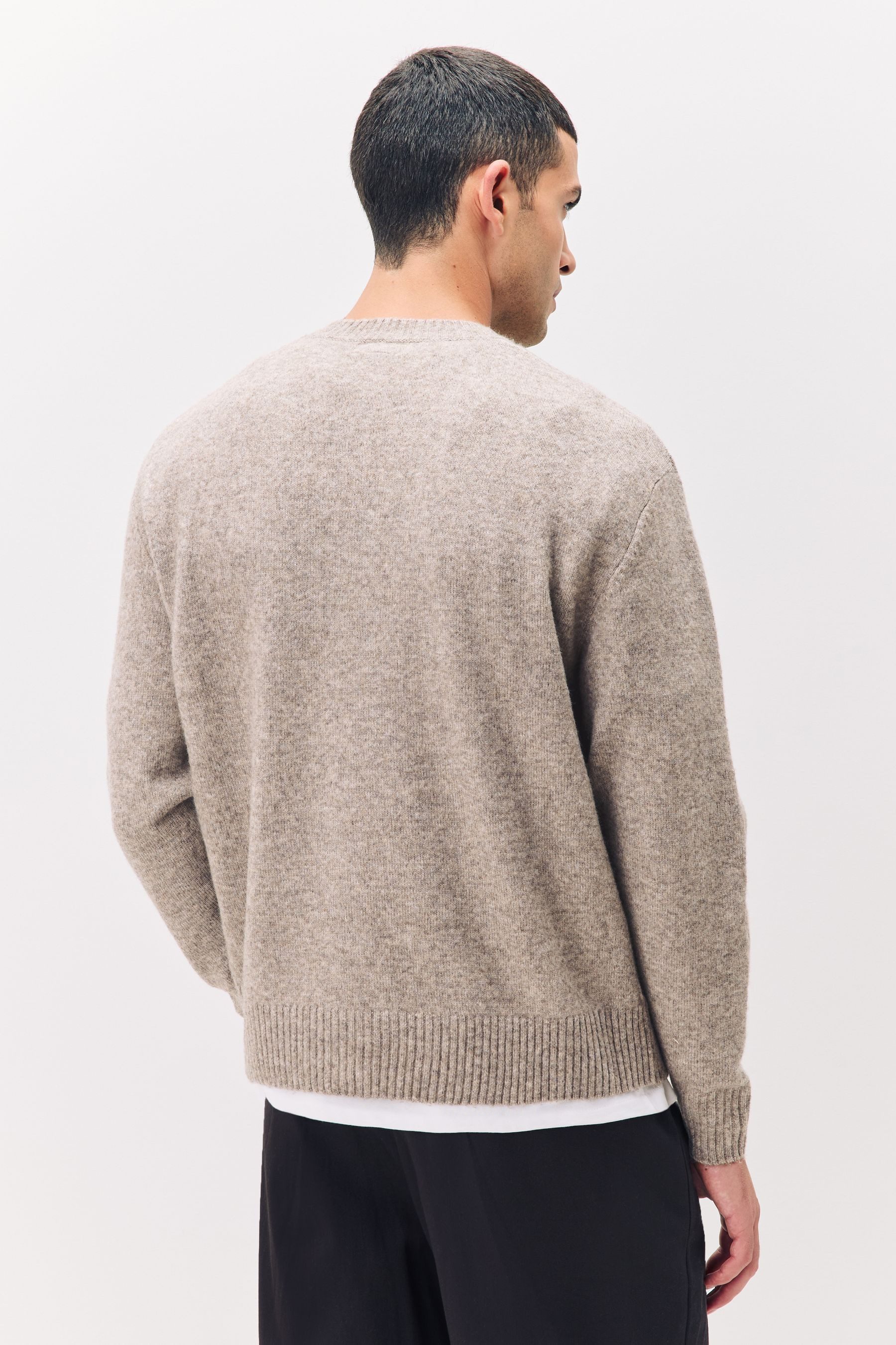 Next Rundhalspullover Relaxed Fit Kuscheliger Pullover mit Wollanteil (1-tl günstig online kaufen