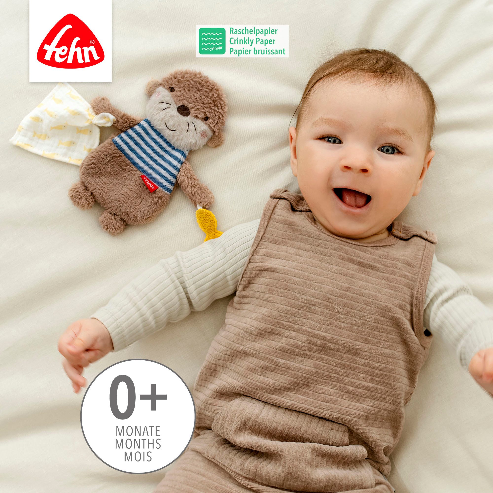Fehn Greifspielzeug Otter Theo, Knister-Otter