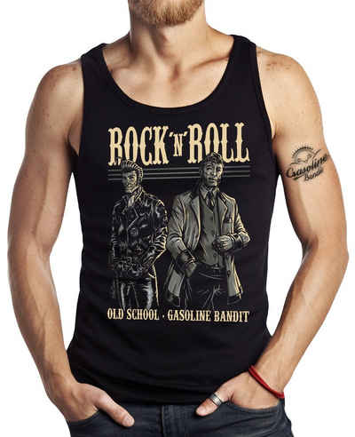GASOLINE BANDIT® Tanktop Rockabilly Muskel-Shirt: Old School Rock'n' Roll