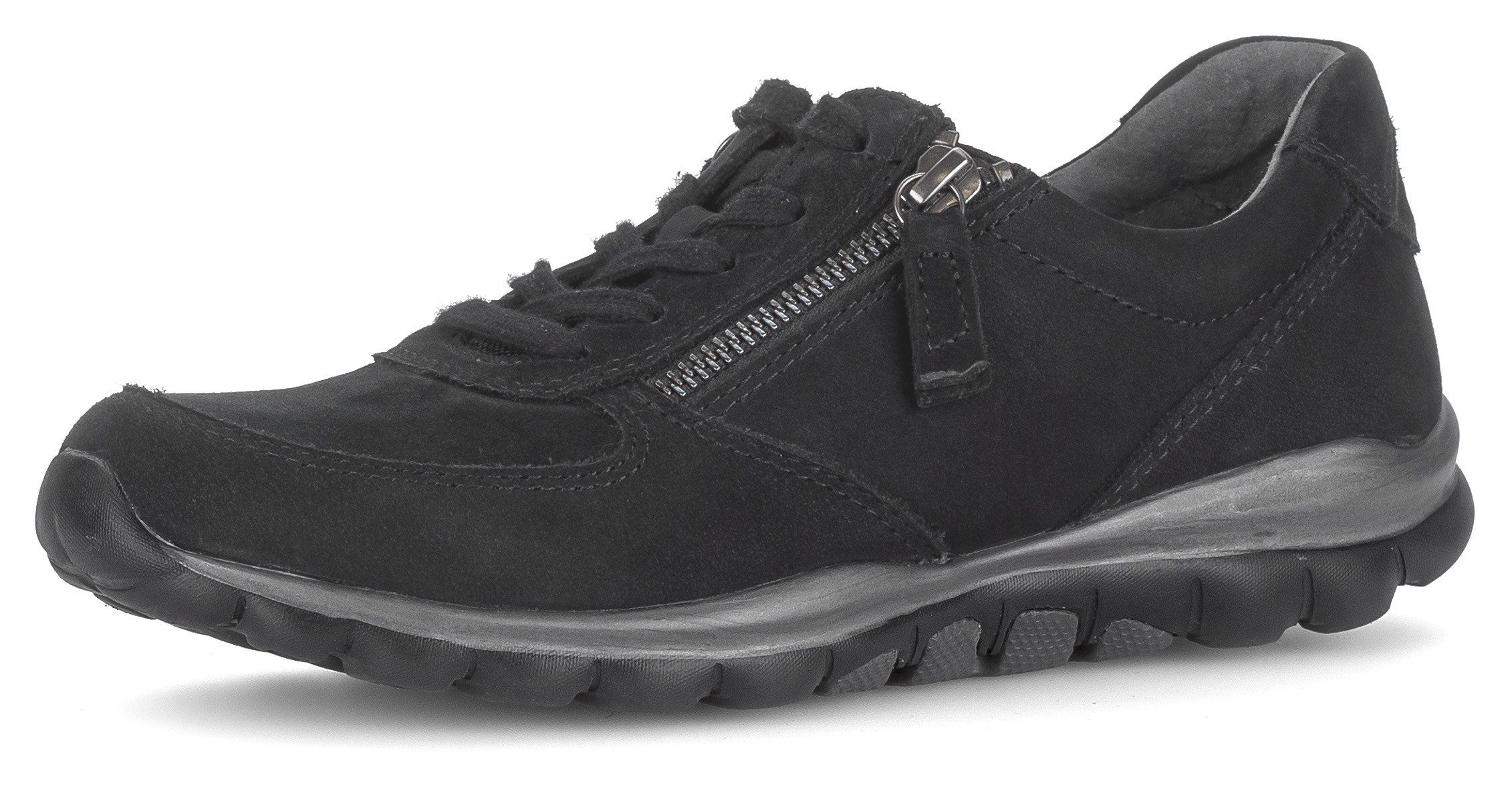 Gabor Rollingsoft Keilsneaker, Freizeitschuh, Halbschuh, Schnürschuh mit Logo an der Ferse