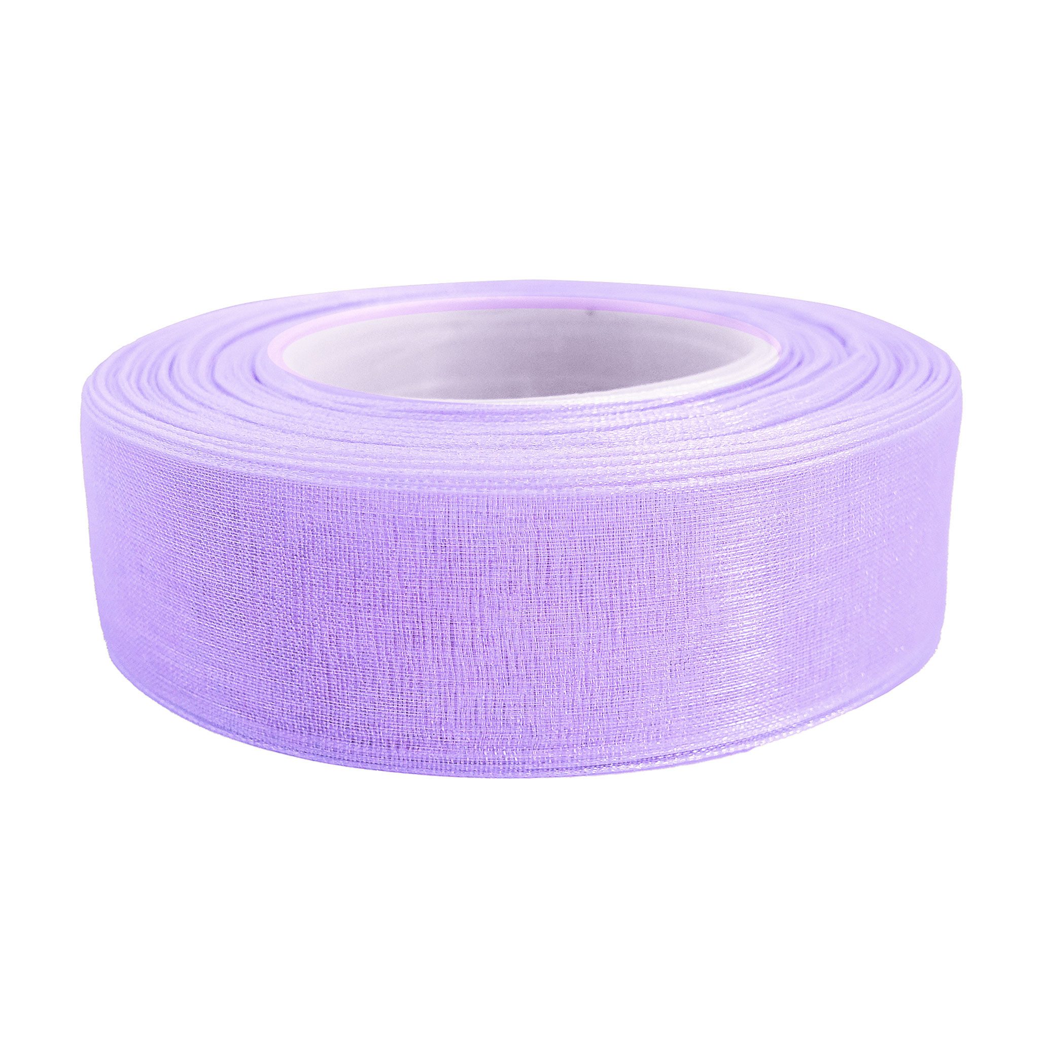 maDDma Organzaband 27m Chiffonband 25mm Polyester Schleifenband Dekoration Geschenkband, lavendel