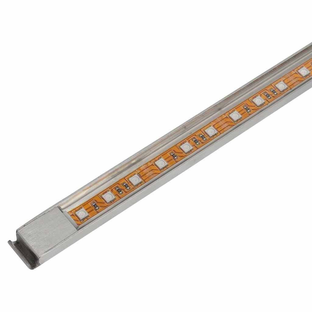 vidaXL Wasserfall Pool-Wasserfall Fontäne mit LEDs Rechteckig Edelstahl 45 cm