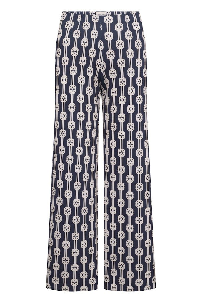 Seductive 2-in-1-Hose Kimberly Dunkelblau gemustert