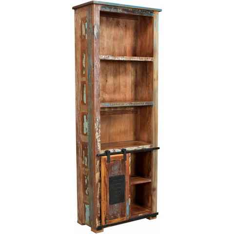 SIT Bücherregal Jupiter, aus recyceltem Altholz, Höhe 180 cm, Shabby Chic, Vintage