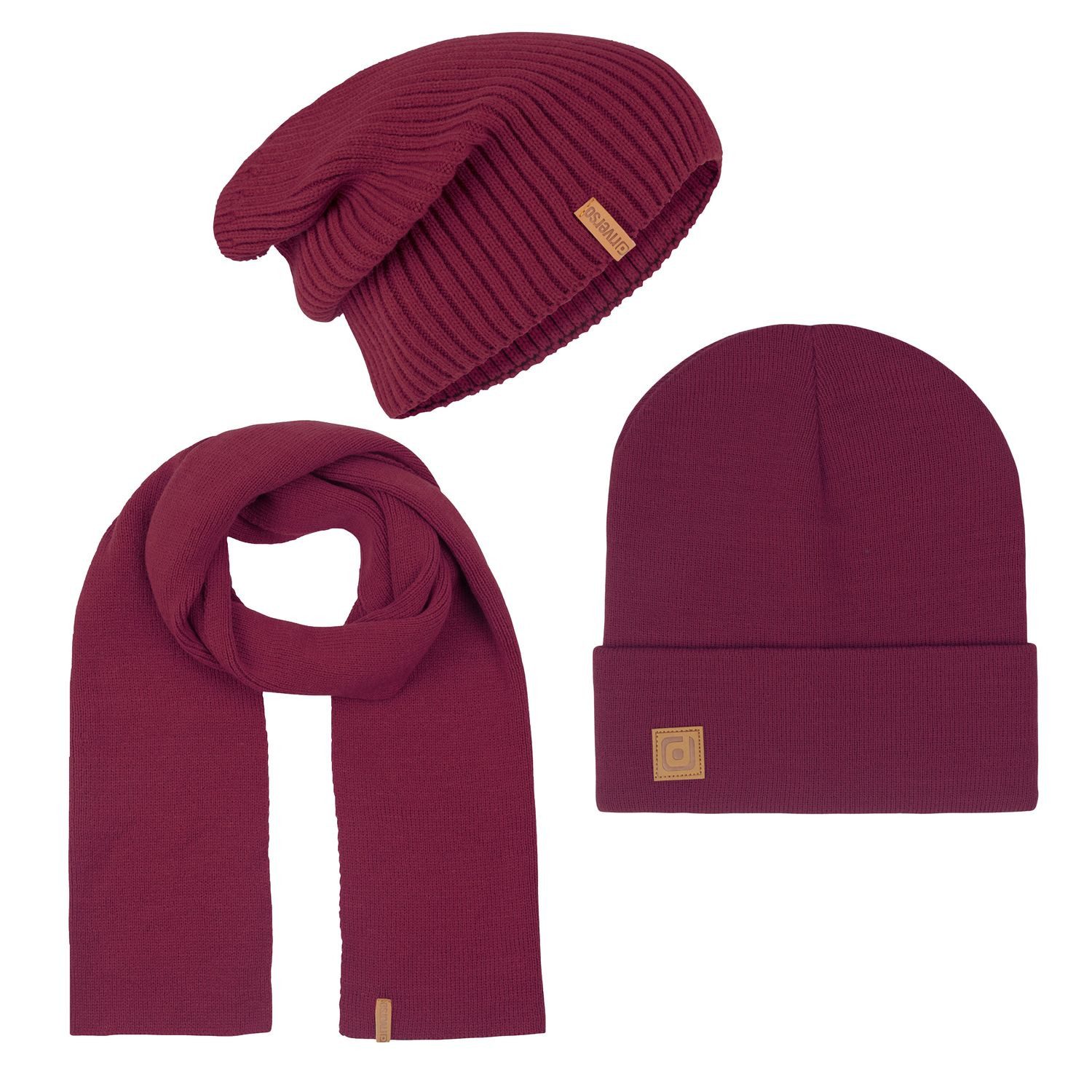 Strickmütze Herren Beanie Mütze Schal Set RIVGordon