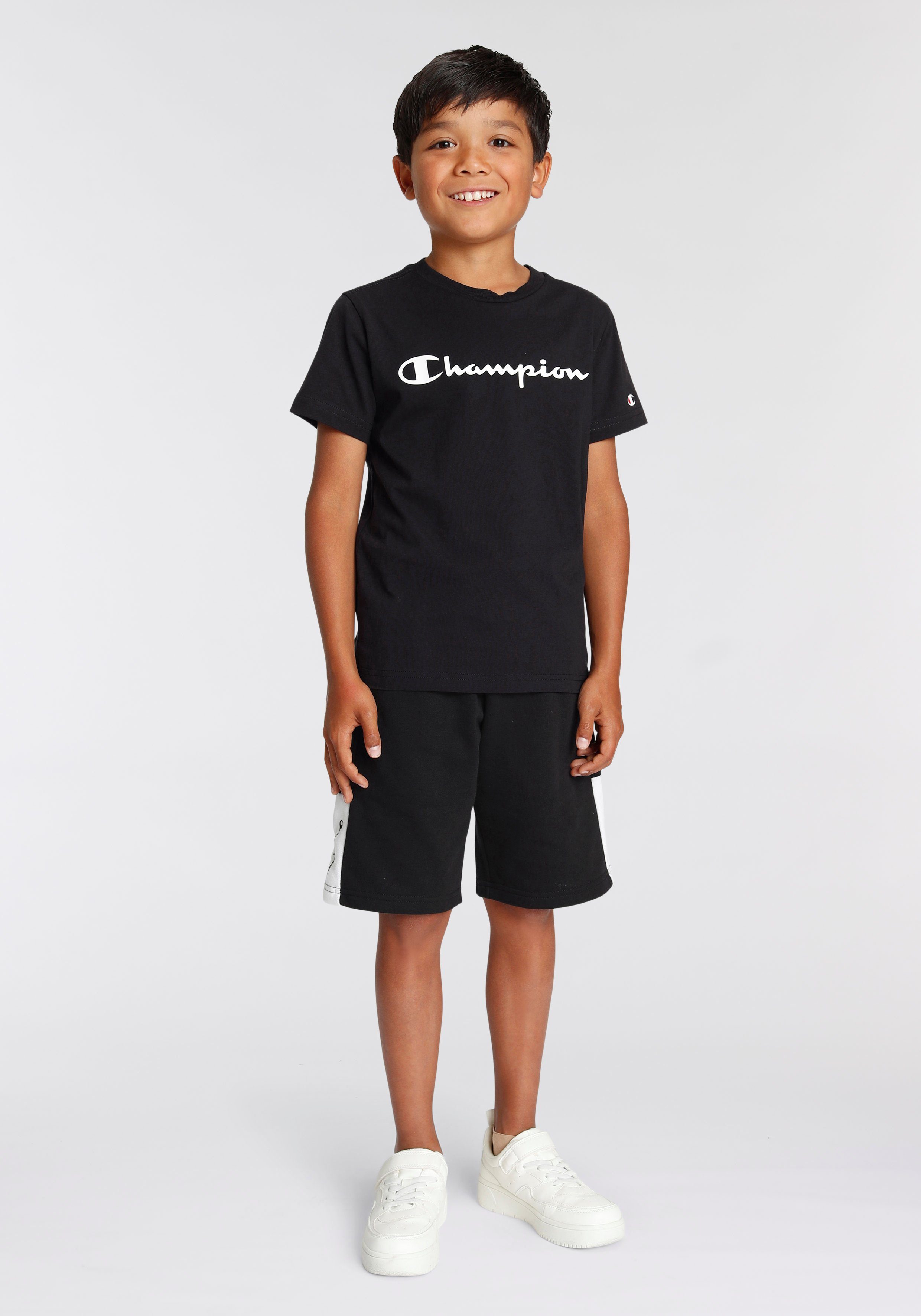 Champion T-Shirt Crewneck schwarz T-Shirt