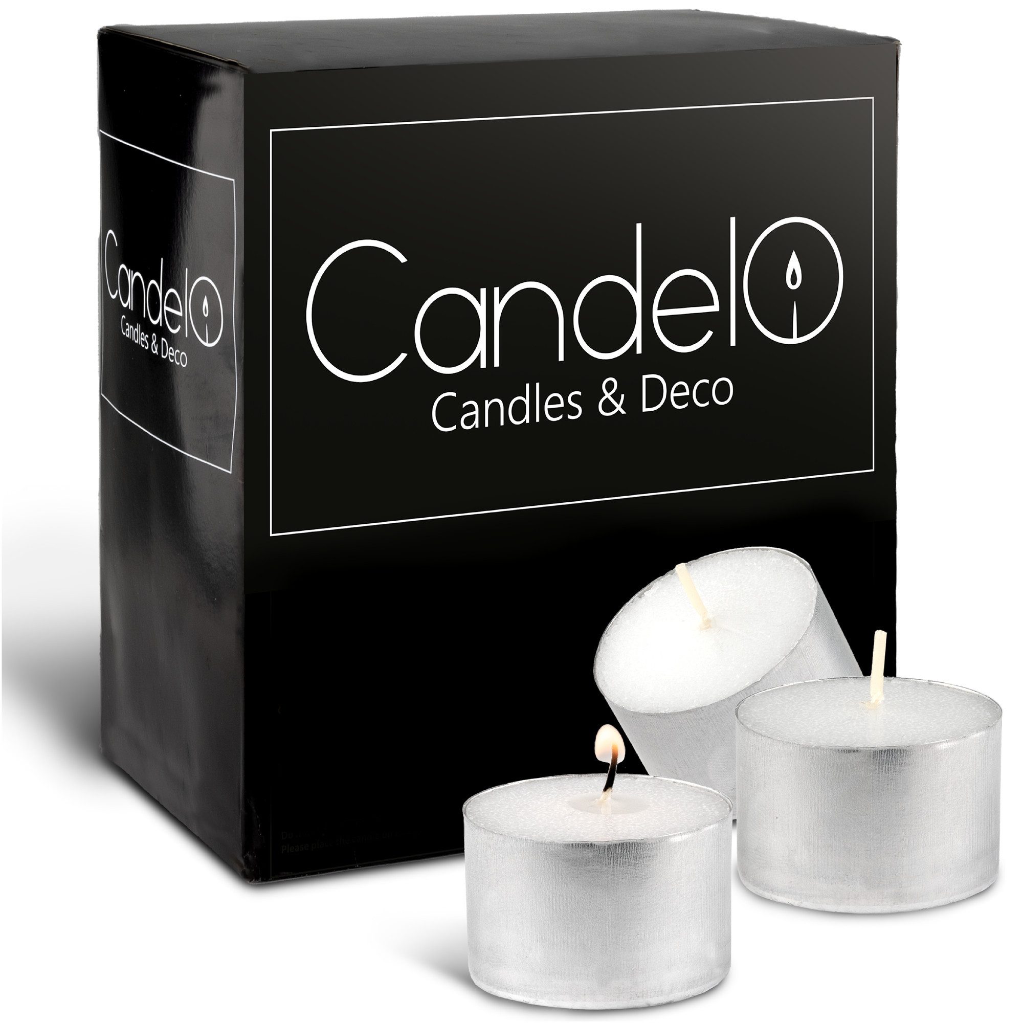 Candelo Teelicht 100 XXL Teelichter mit 8 Stunden langer Brenndauer-Großpac günstig online kaufen