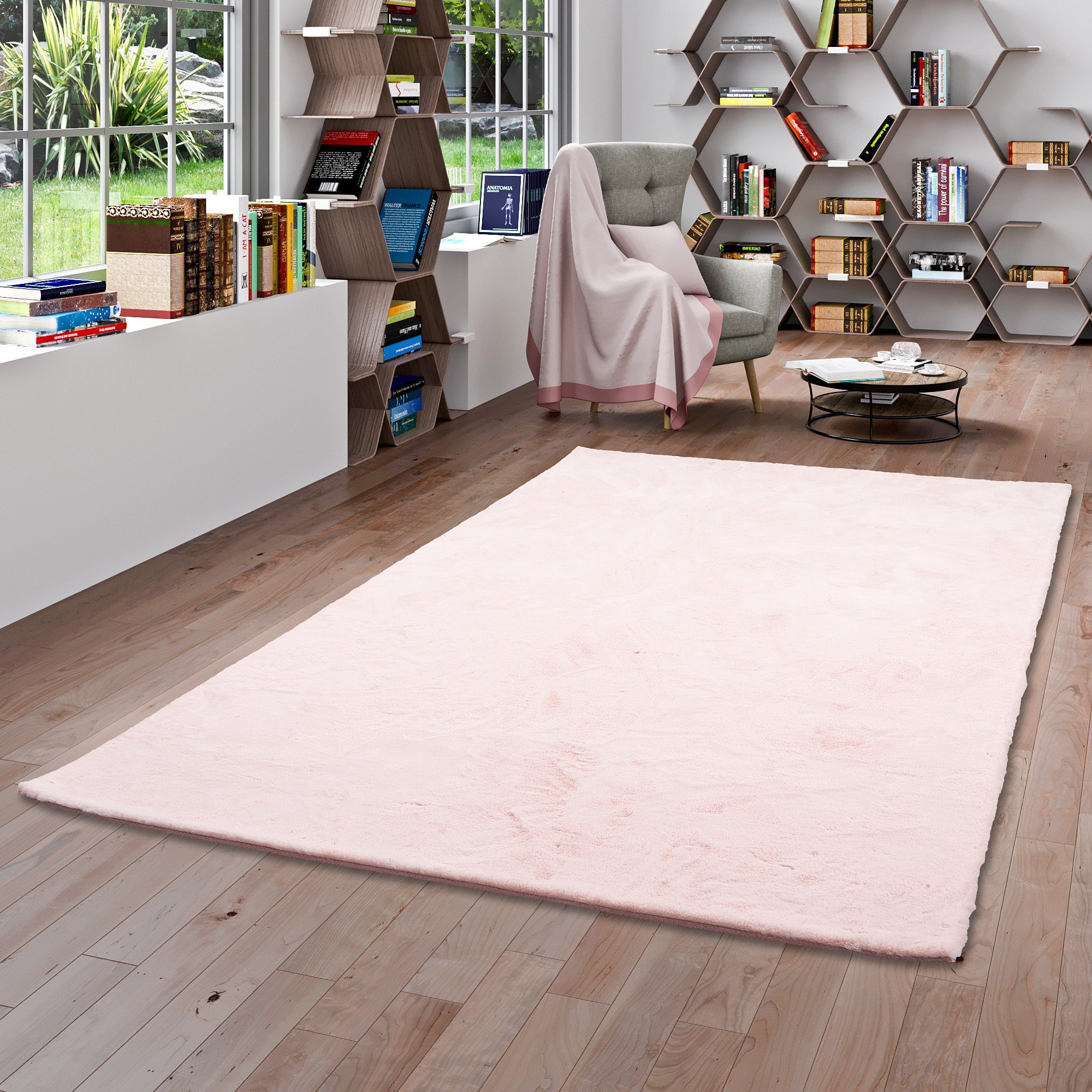 Pergamon Fellteppich Fellteppich Luxus Super Soft Plush, Rechteckig, Höhe: 25 mm