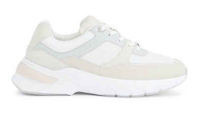 Calvin Klein ELEVATED RUNNER - MONO MIX Wedgesneaker mit Kontrastbesatz an der Ferse, Freizeitschuh, Halbschuh, Schnürschuh