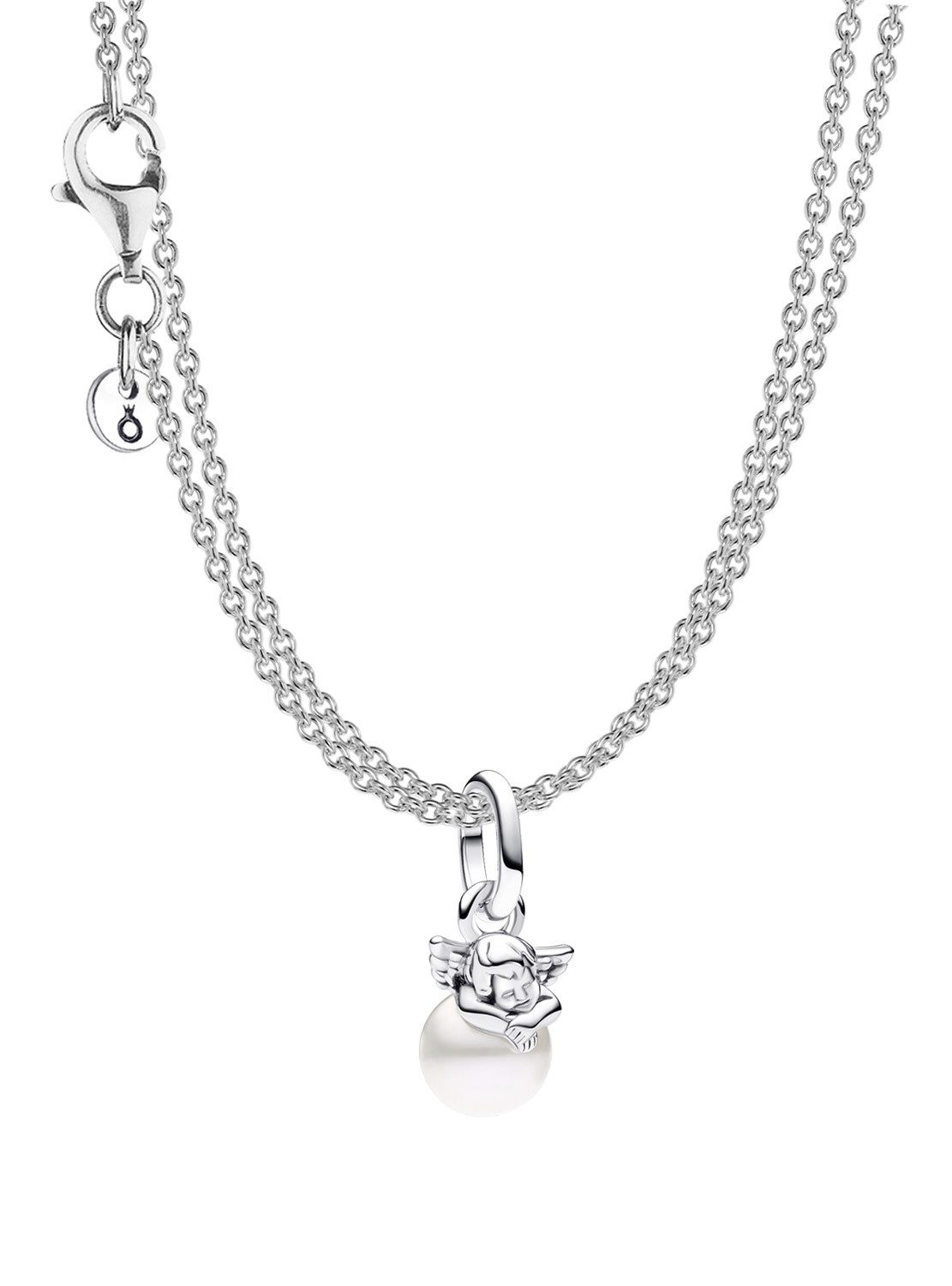Pandora Kette mit Anhänger Schmuckset für Damen Silber mit 2-reihiger Amor günstig online kaufen