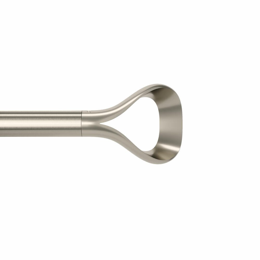 Umbra Vorhangstange Loop Nickel, 107-306 cm, Edelstahl, Kunststoff