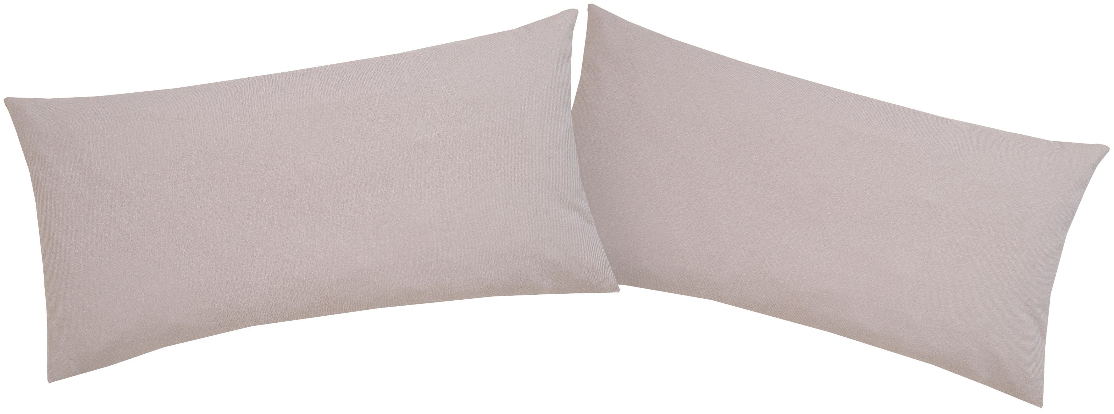 OTTO home Kissenbezüge Cremona2 100% Baumwoll-Jersey mit Reißverschluss, (2 Stück), Kissenhülle in diversen Größen