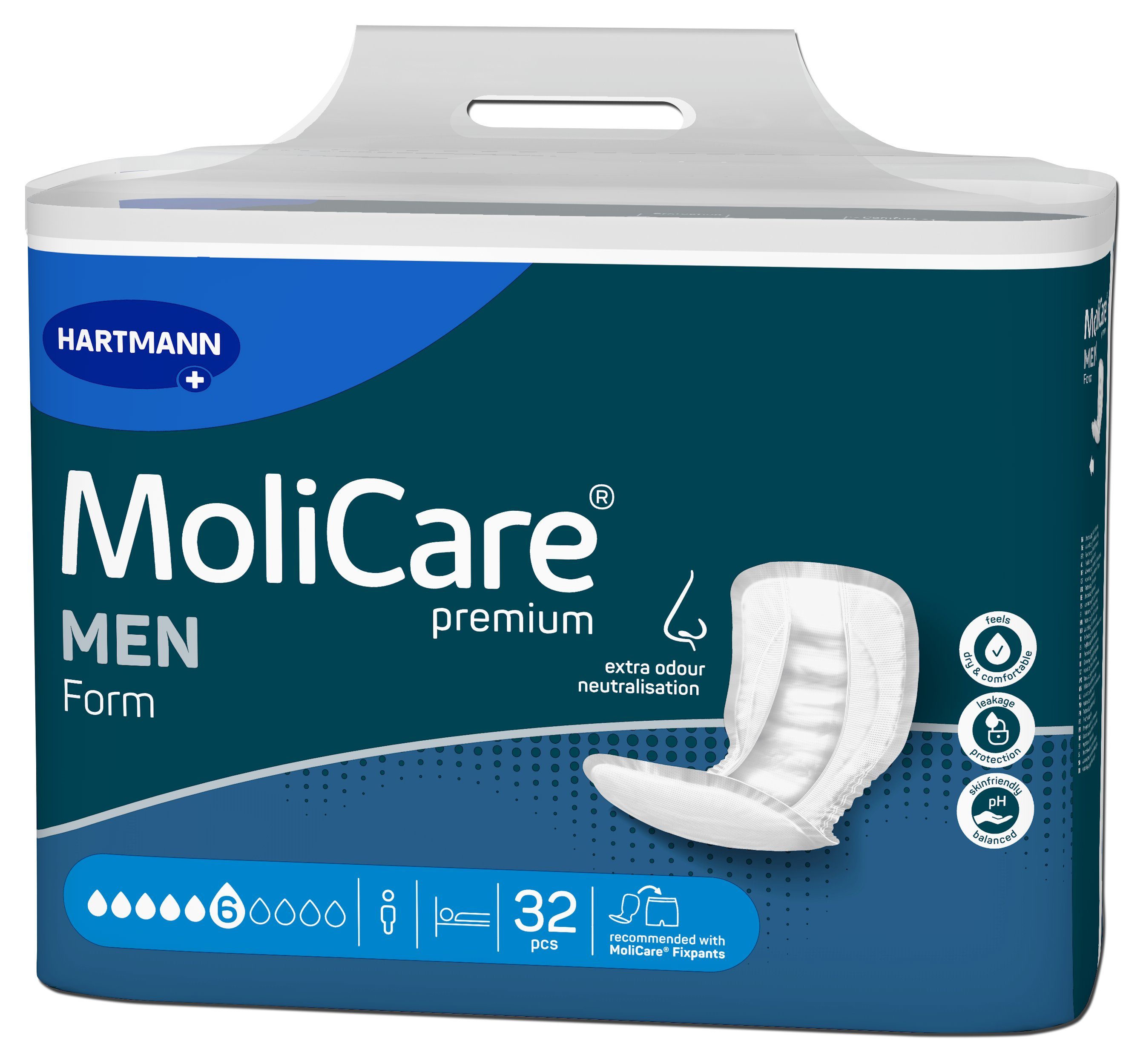 PAUL HARTMANN AG Inkontinenz-Einlage Hartmann MoliCare® Premium Form MEN 6 Tropfen (1x3