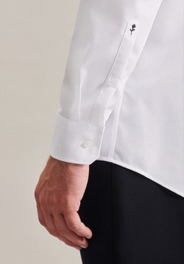 seidensticker Businesshemd Regular Regular Langarm Button-Down-Kragen Uni