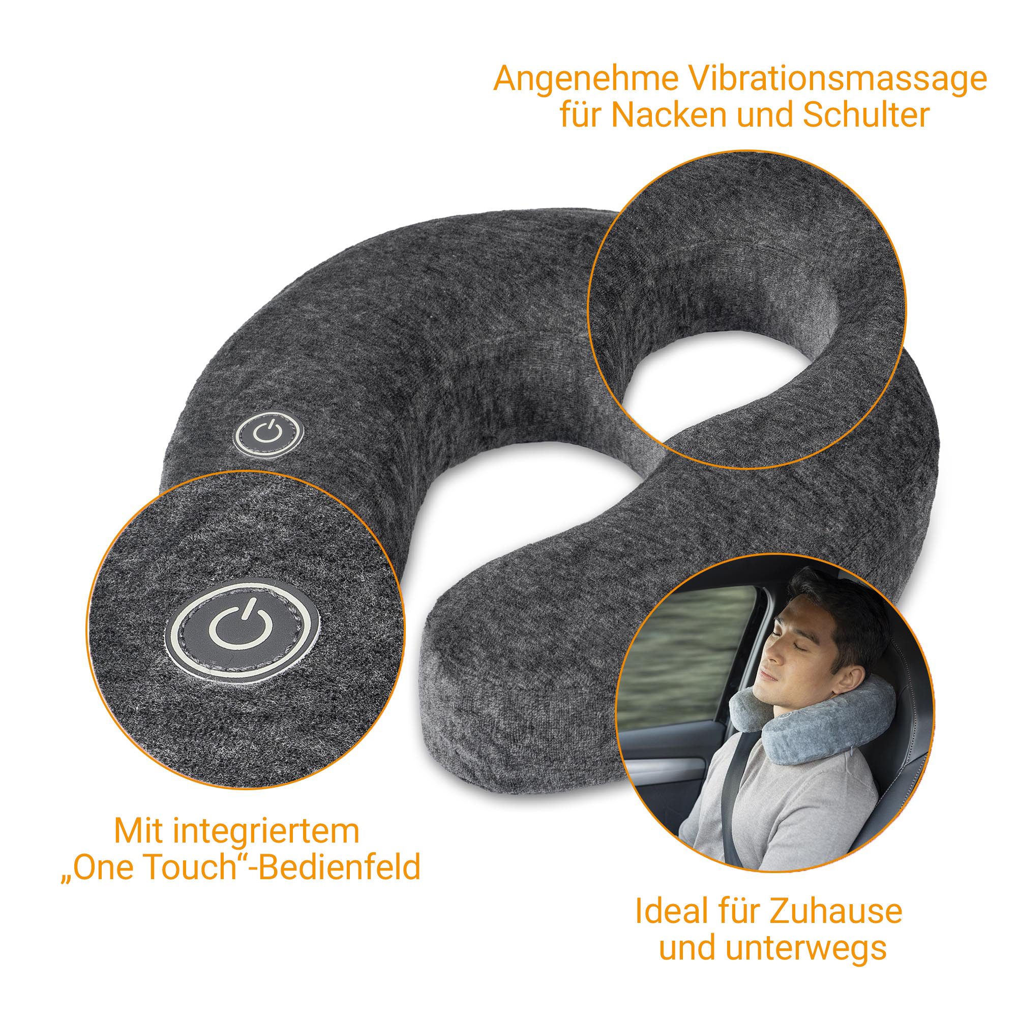 medisana Nacken-Massagekissen NM 870, Vibrationsmassage aus elastischem Formschaum für Nacken und Schulter